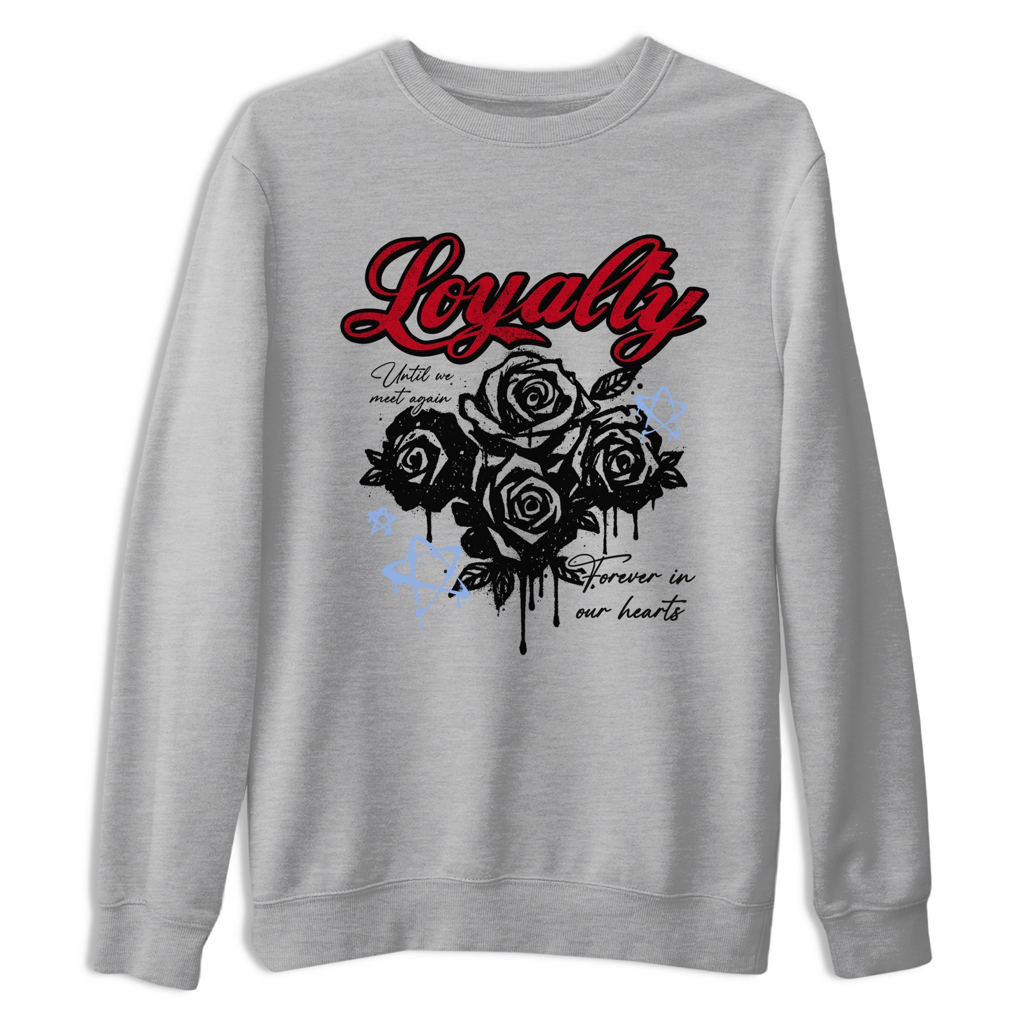 Sneaker match tees  Sneaker Tees To Match Air Jordan 5 Fire Red Shoes  Loyalty Tee Heather Grey 2