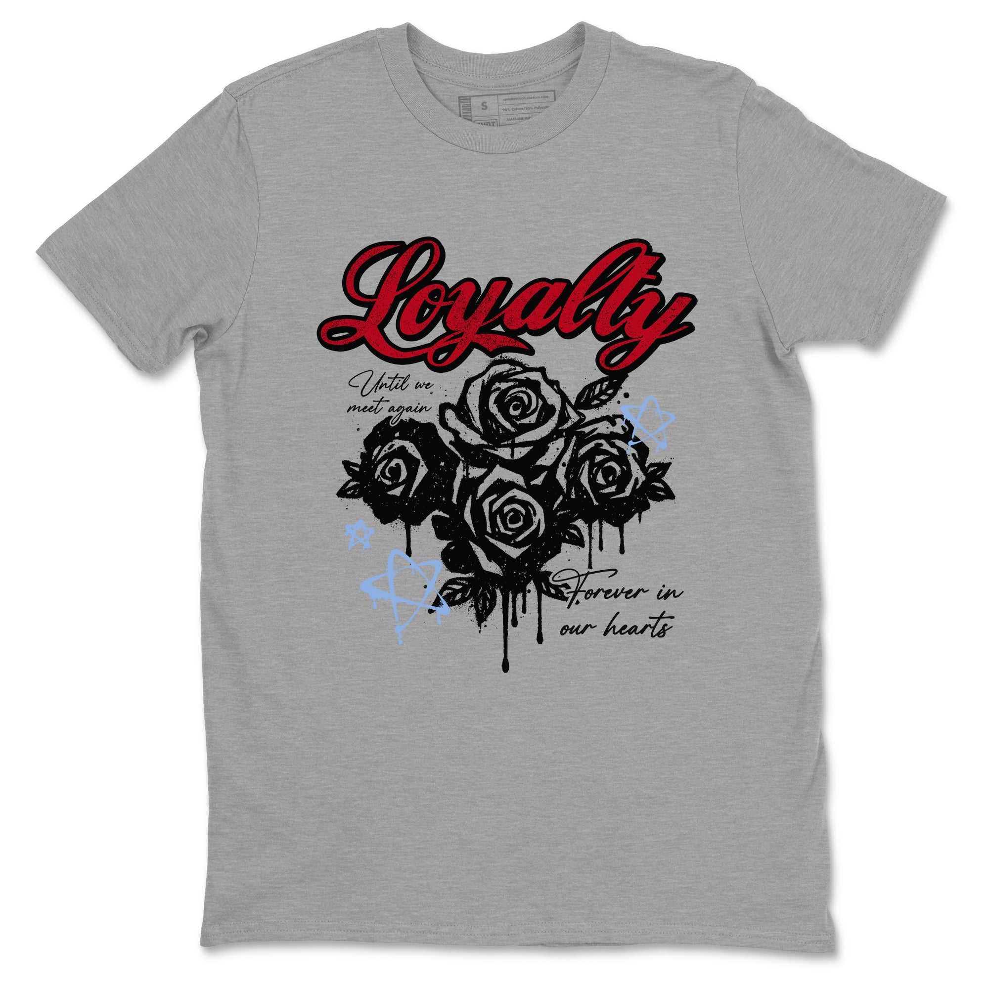 Sneaker match tees  Sneaker Tees To Match Air Jordan 5 Fire Red Shoes  Loyalty Tee Heather Grey 2