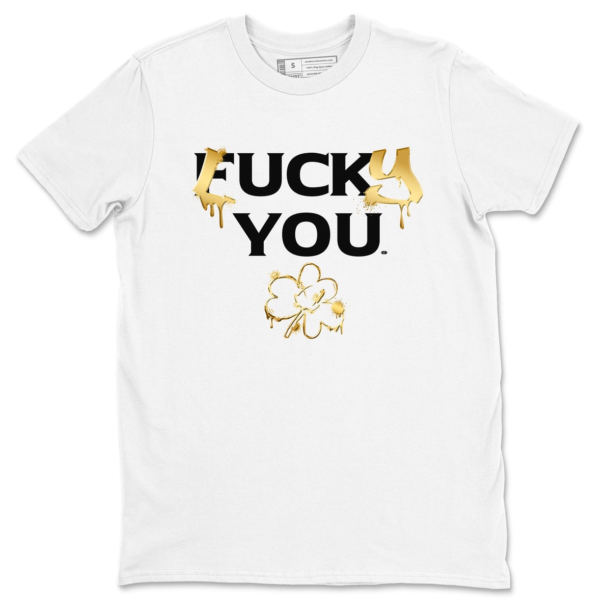 1s Black Metallic Gold shirts to match jordans Lucky You sneaker match tees Air Jordan 1 Black Metallic Gold Drip Gear Zone unisex cotton White 2 crew neck shirts