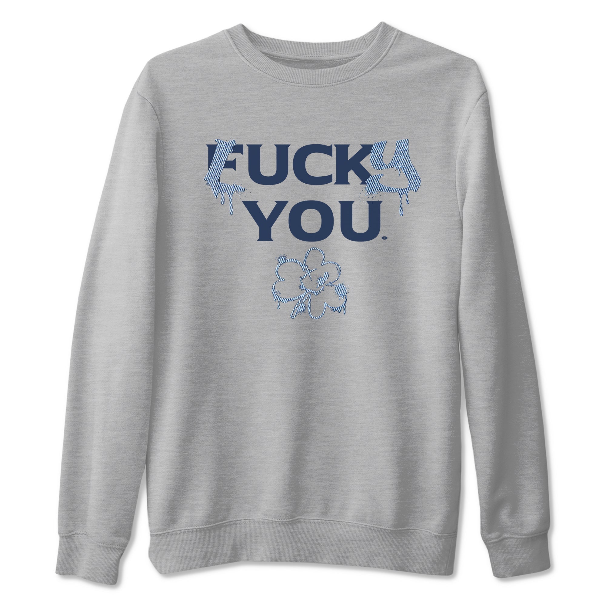 AJ 1 Denim shirts to match jordans Lucky You sneaker match tees Air Jordan 1 Denim Drip Gear Zone streetwear brand Heather Grey 2 unisex cotton tee