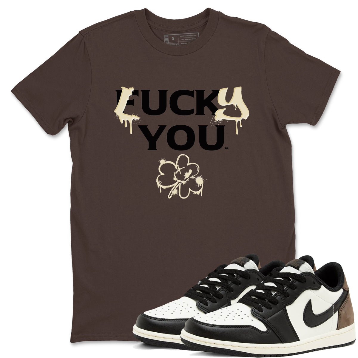 1s Mocha shirts to match jordans Lucky You sneaker match tees Air Jordan 1 Mocha match shoes to clothes Drip Gear Zone unisex cotton Dark Chocolate 1 shirts