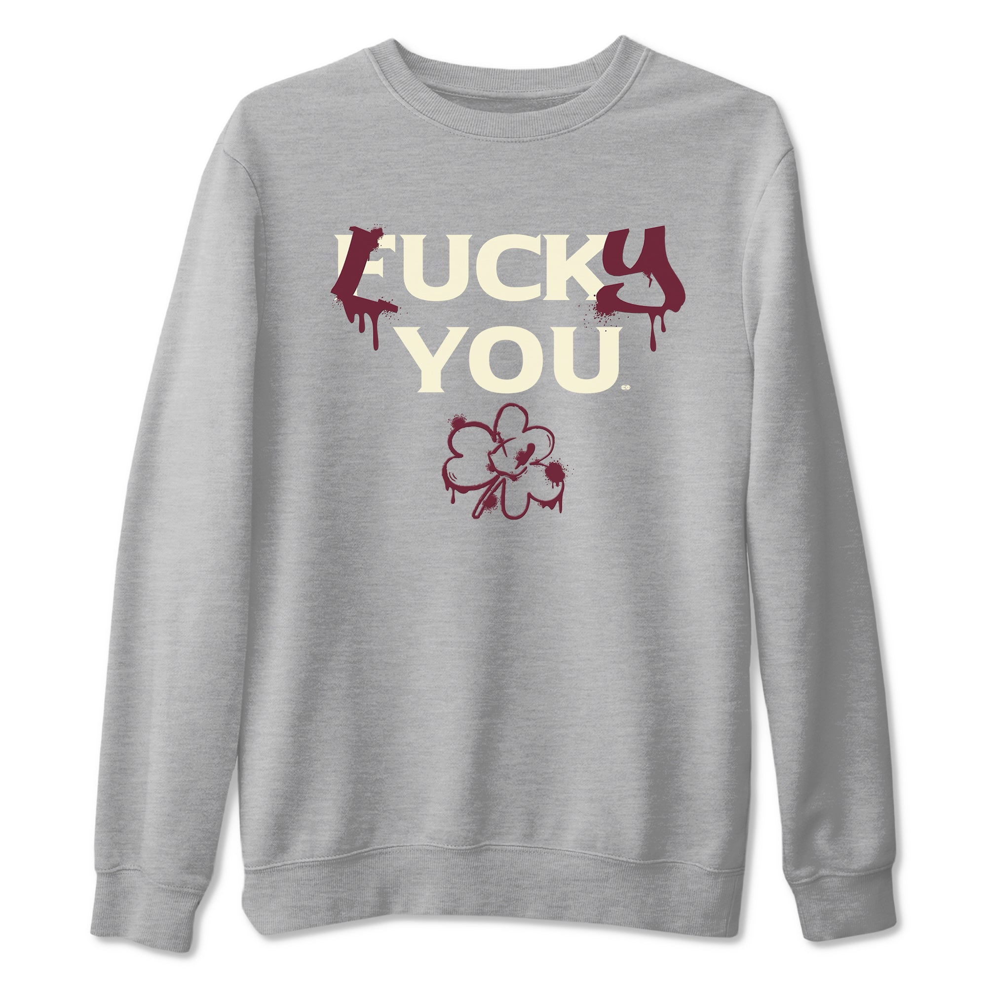3s A Ma Maniere x Burgundy Crush shirts to match jordans Lucky You sneaker match tees Air Jordan 3 A Ma Maniere x Burgundy Crush Drip Gear Zone streetwear brand Heather Grey 2 unisex cotton tee
