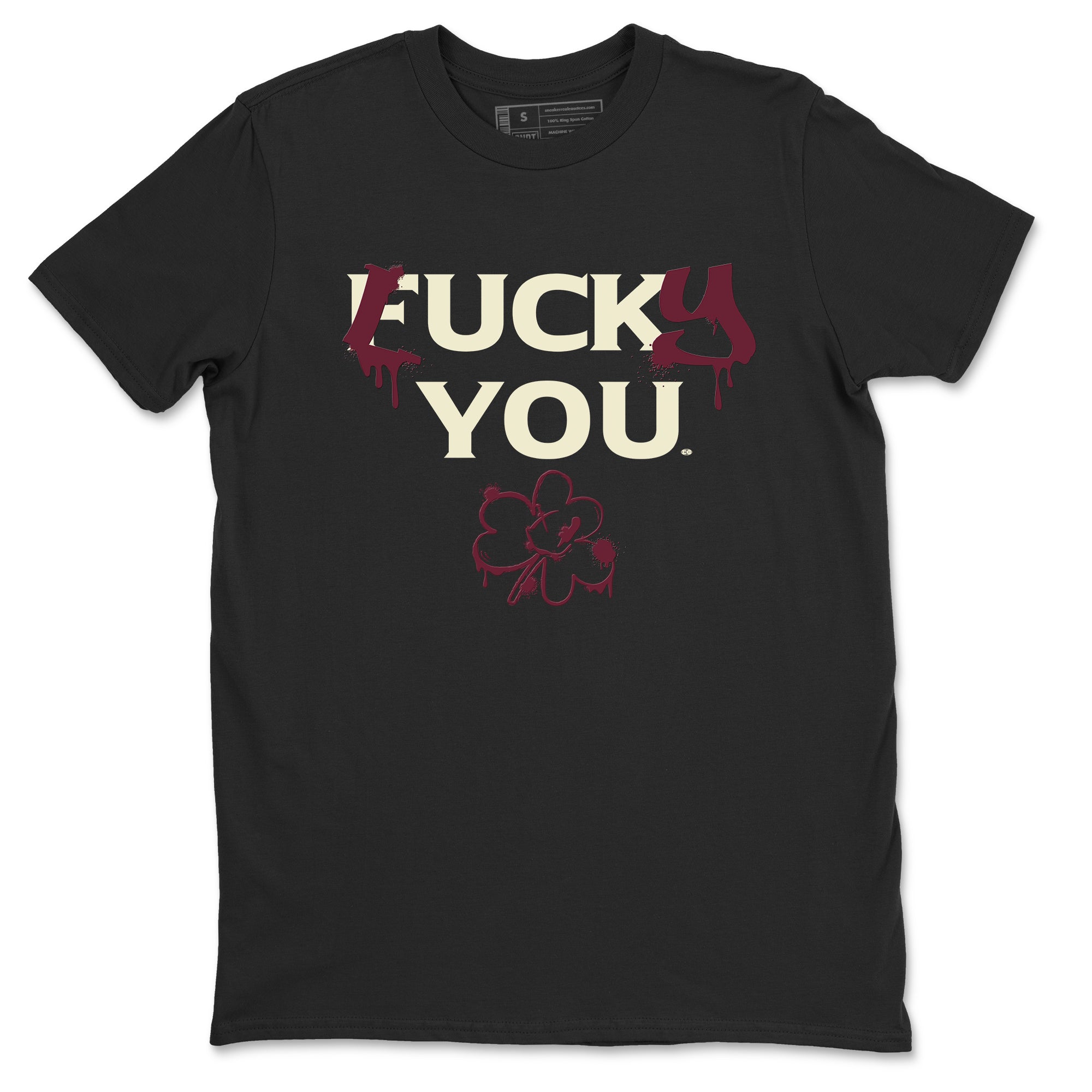 3s A Ma Maniere x Burgundy Crush shirts to match jordans Lucky You sneaker match tees Air Jordan 3 A Ma Maniere x Burgundy Crush Drip Gear Zone streetwear brand Black 2 unisex cotton tee