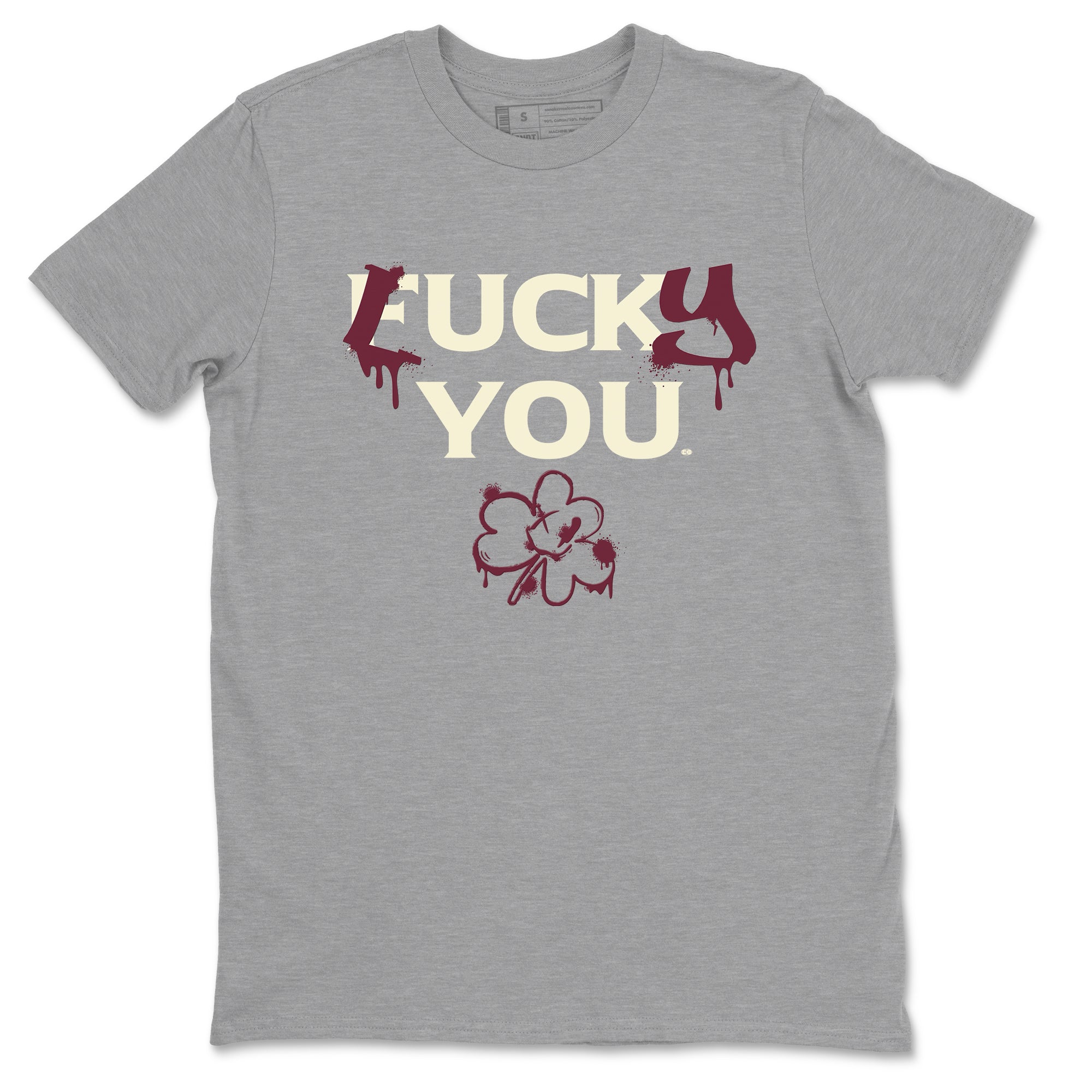 3s A Ma Maniere x Burgundy Crush shirts to match jordans Lucky You sneaker match tees Air Jordan 3 A Ma Maniere x Burgundy Crush Drip Gear Zone streetwear brand Heather Grey 2 unisex cotton tee