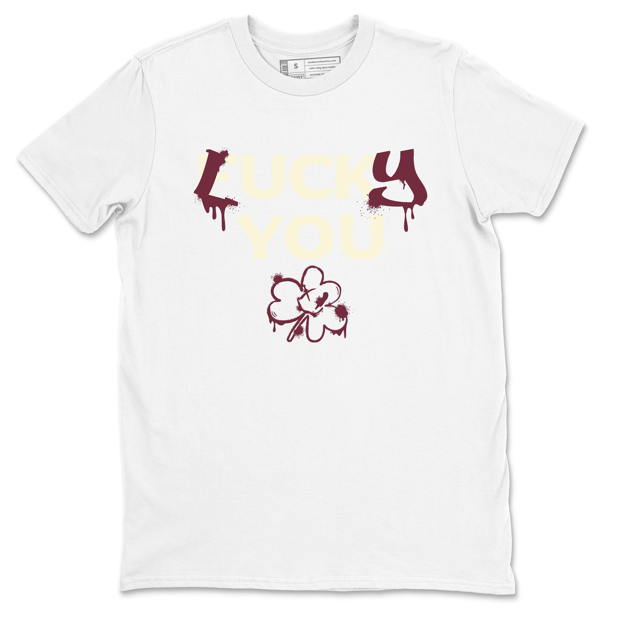 3s A Ma Maniere x Burgundy Crush shirts to match jordans Lucky You sneaker match tees Air Jordan 3 A Ma Maniere x Burgundy Crush Drip Gear Zone streetwear brand White 2 unisex cotton tee