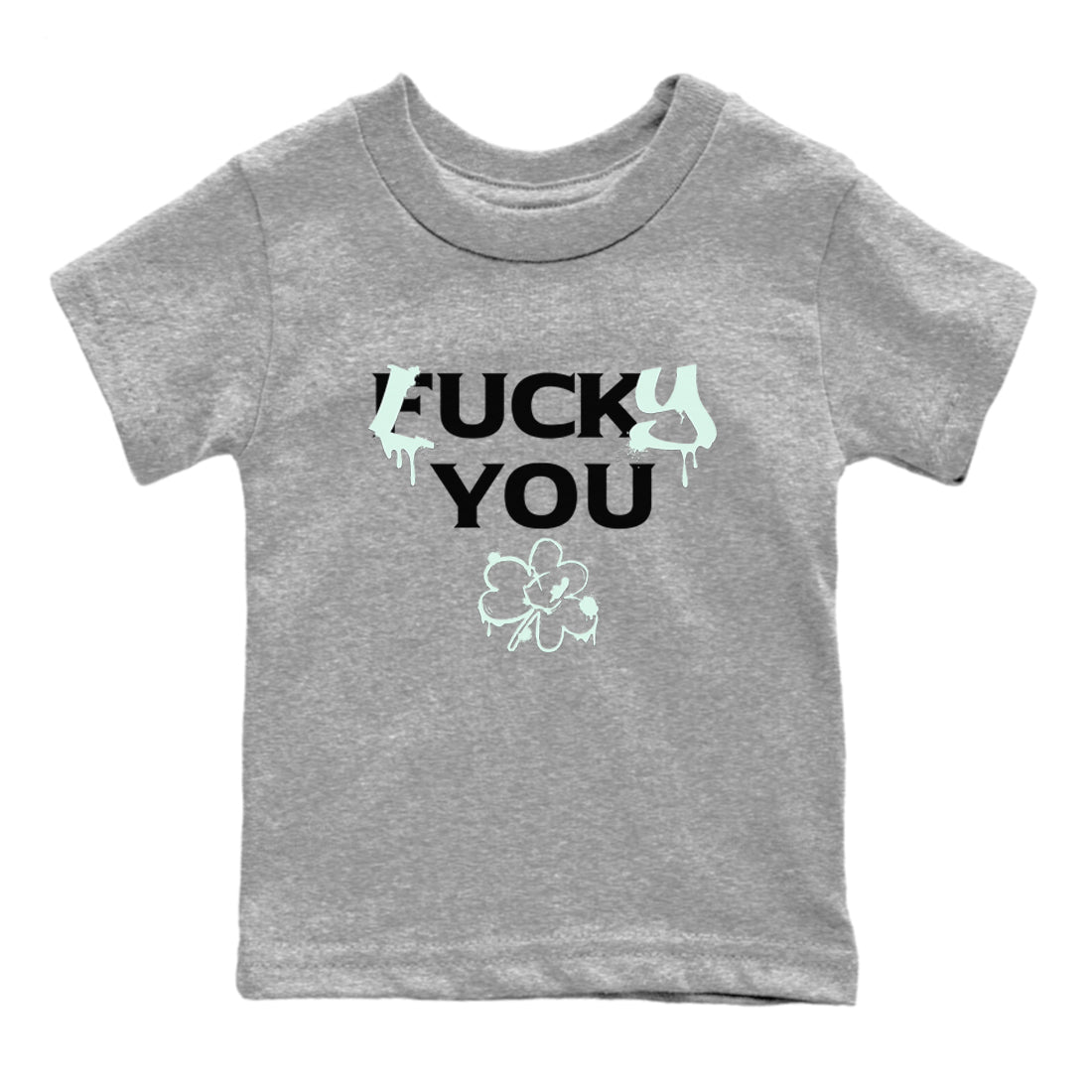 3s Green Glow shirt to match jordans Lucky You sneaker tees Air Jordan 3 Green Glow Drip Gear Zone baby toddler Heather Grey 2 cotton Shirt