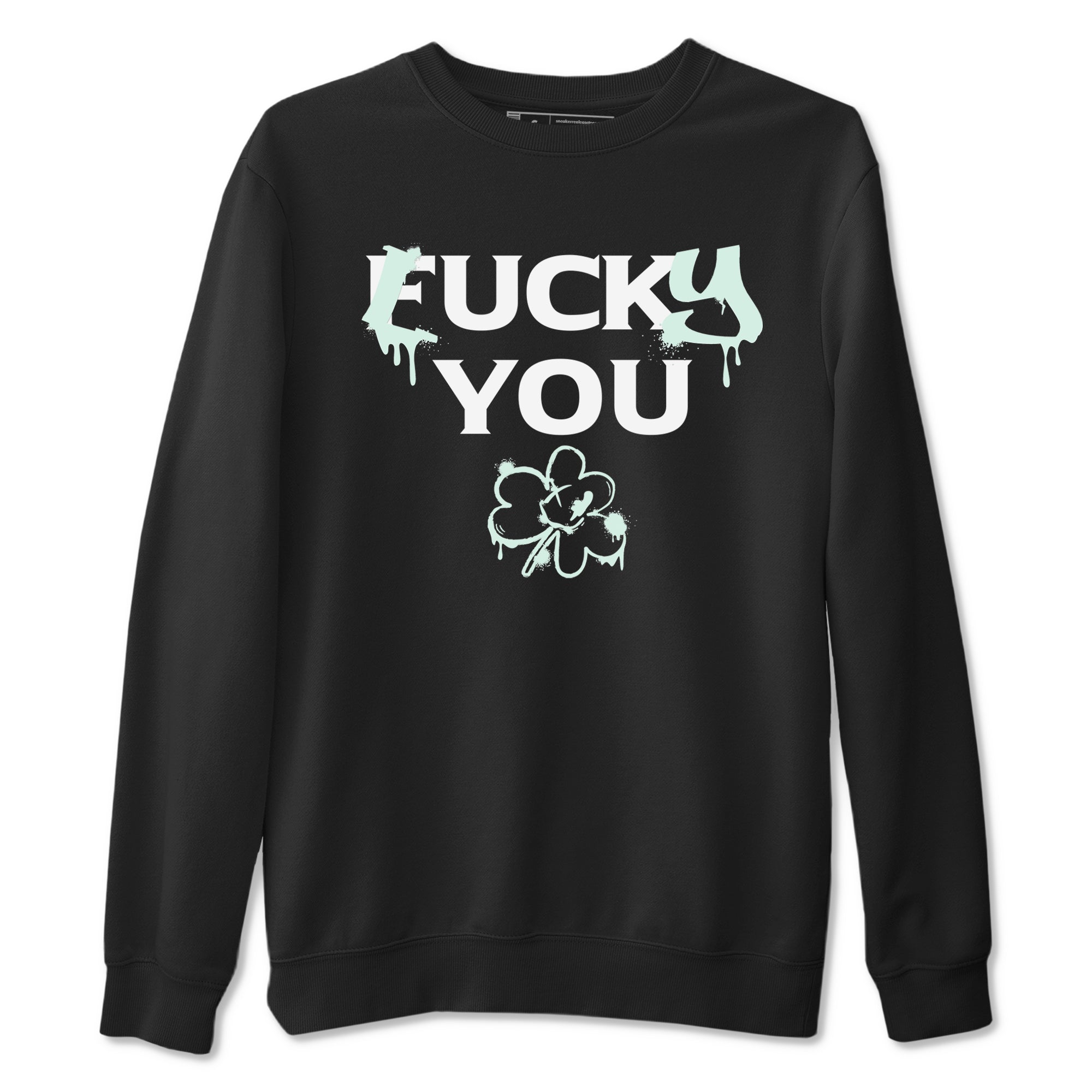 3s Green Glow shirt to match jordans Lucky You sneaker tees Air Jordan 3 Green Glow Drip Gear Zone unisex cotton Black 2 crew neck shirt