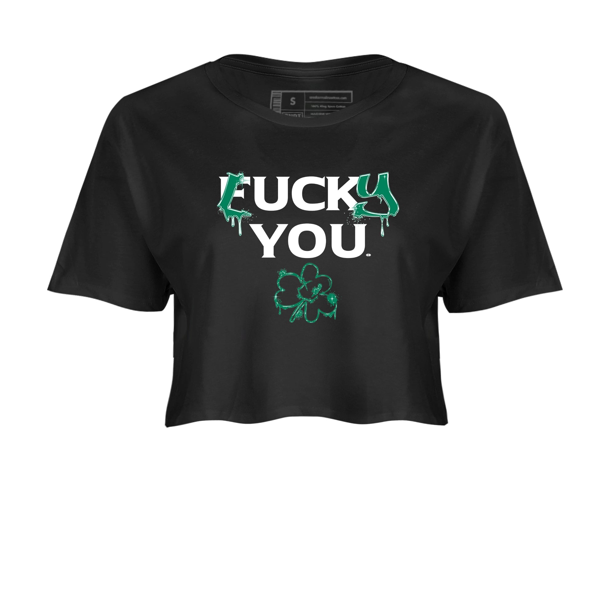 4s Oxidized Green shirts to match jordans Lucky You sneaker match tees Air Jordan 4 Oxidized Green Drip Gear Zone streetwear brand Black 2 crop tee