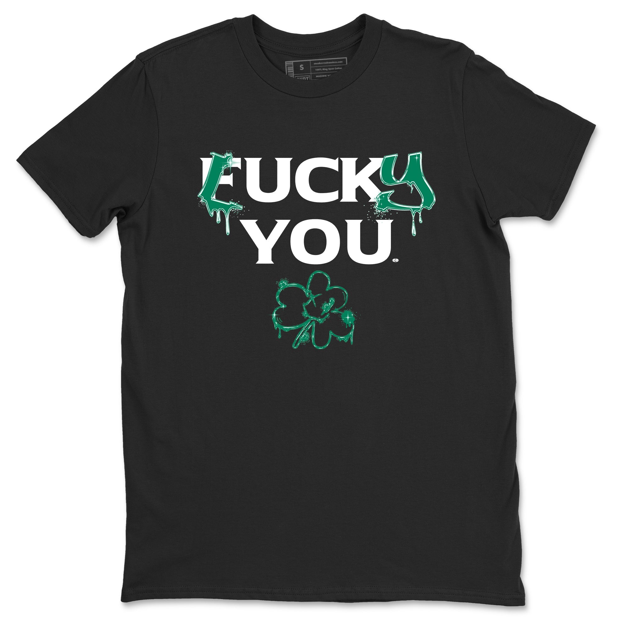 4s Oxidized Green shirts to match jordans Lucky You sneaker match tees Air Jordan 4 Oxidized Green Drip Gear Zone streetwear brand Black 2 unisex cotton tee