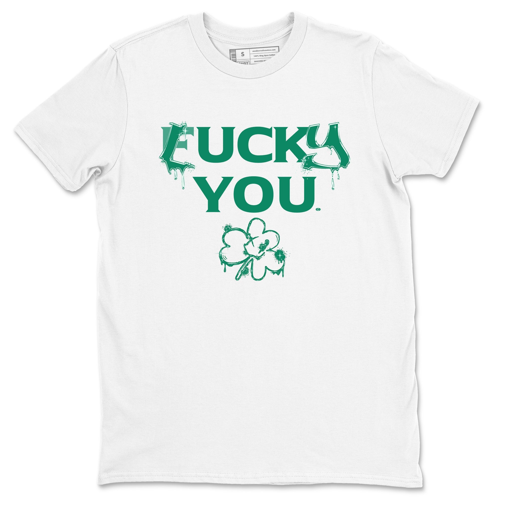 4s Oxidized Green shirts to match jordans Lucky You sneaker match tees Air Jordan 4 Oxidized Green Drip Gear Zone streetwear brand White 2 unisex cotton tee