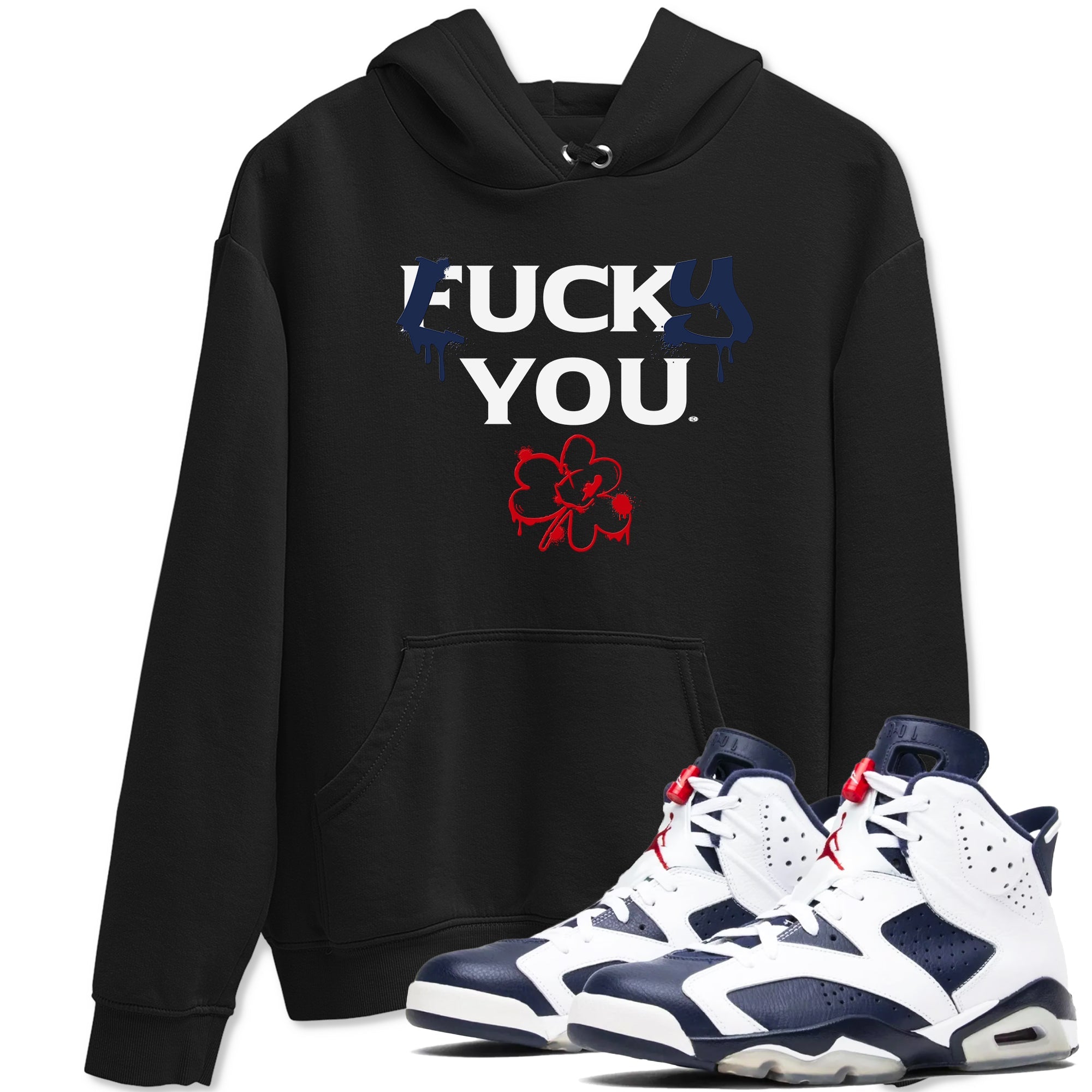 6s White And Midnight Navy shirts to match jordans Lucky You sneaker match tees Air Jordan 6 White And Midnight Navy Drip Gear Zone unisex cotton Black 1 crew neck shirts