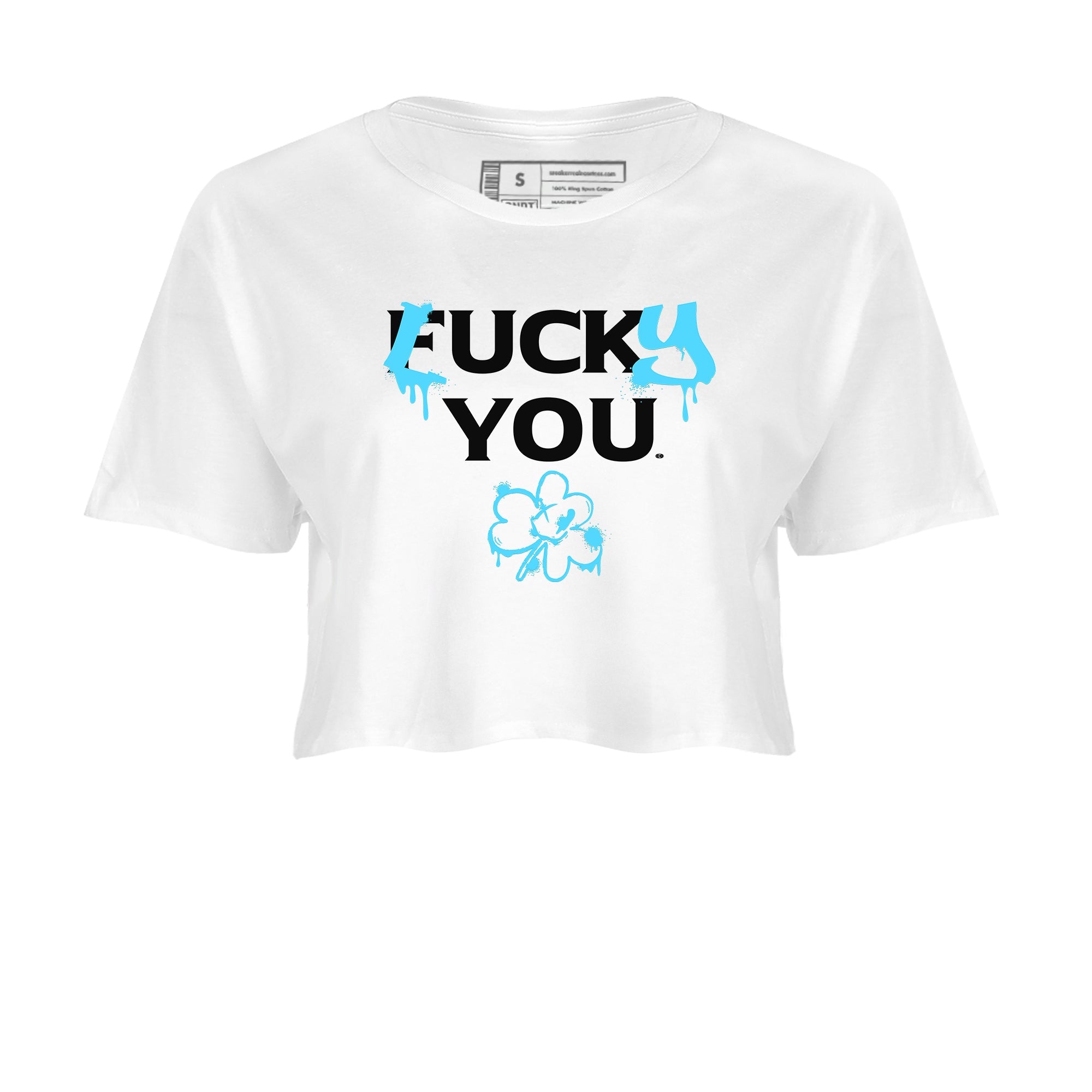 9s Powder Blue shirt to match jordans Lucky You sneaker tees Air Jordan 9 Powder Blue Streetwear Brand Drip Gear Zone White 2 crop length shirt