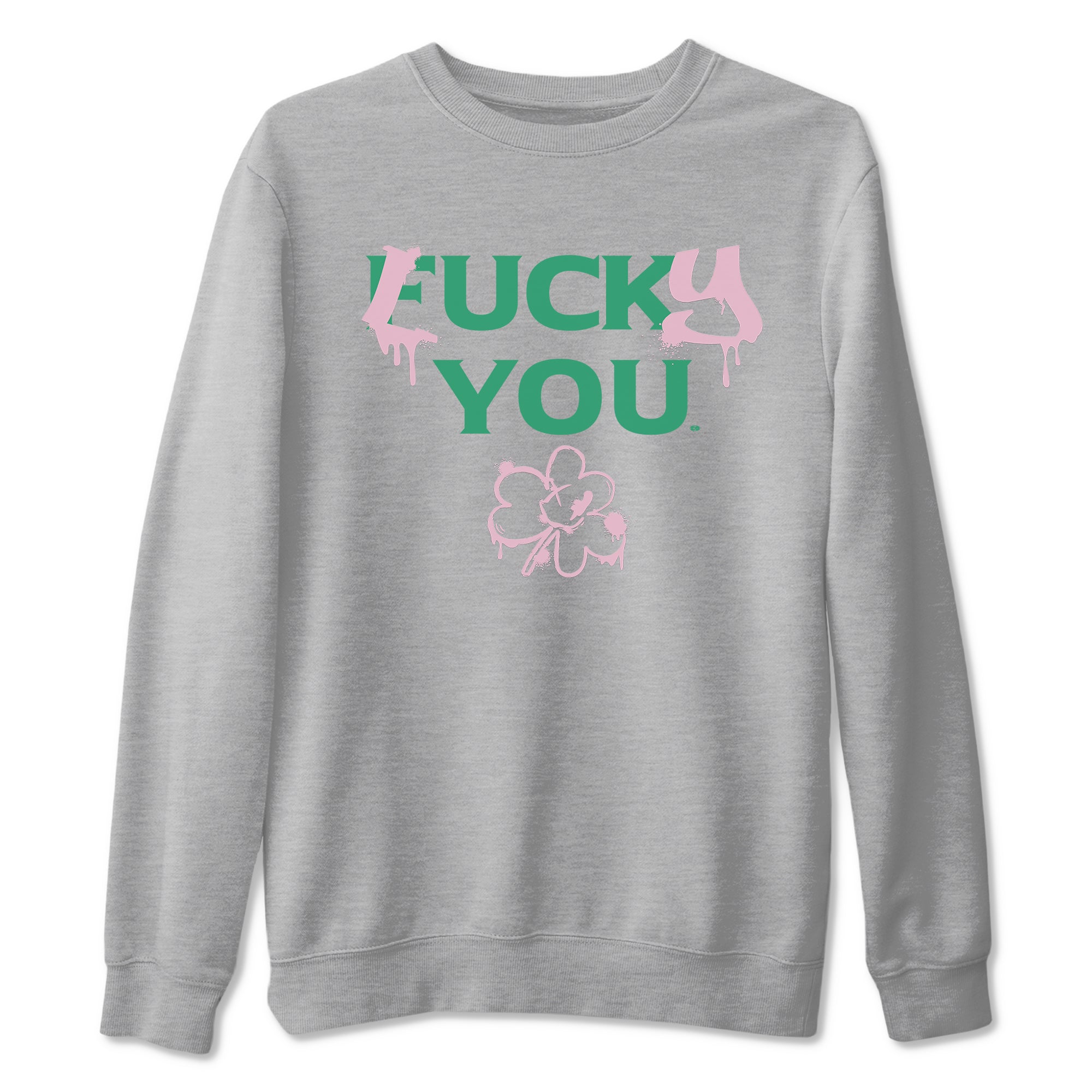 Dunk Low Medium Soft Pink Malachite shirt to match jordans Lucky You sneaker tees Dunk Medium Soft Pink Malachite Drip Gear Zone unisex cotton Heather Grey 2 crew neck shirt