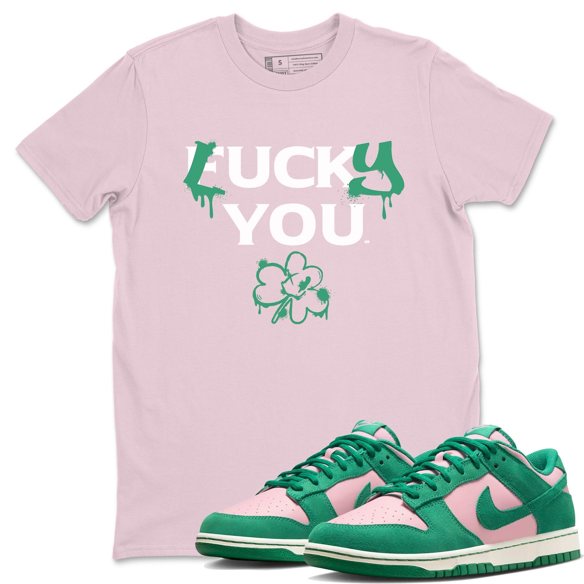 Dunk Low Medium Soft Pink Malachite shirt to match jordans Lucky You sneaker tees Dunk Medium Soft Pink Malachite Drip Gear Zone unisex cotton Pink 1 crew neck shirt