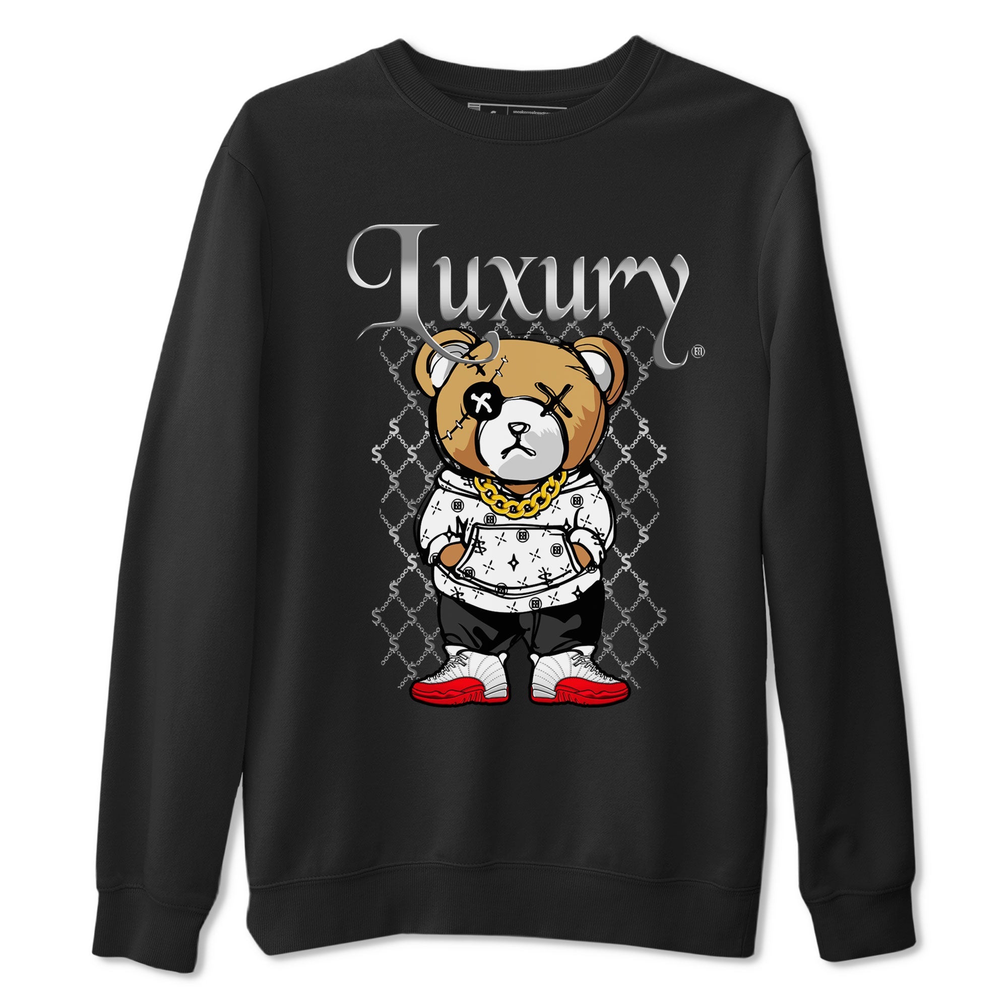 Jordan 12 Cherry shirt to match jordans Luxury Bear sneaker release tees Air Jordan 12 Cherry Drip Gear Zone Unisex Streetwear Clothing Black 2 T-Shirt