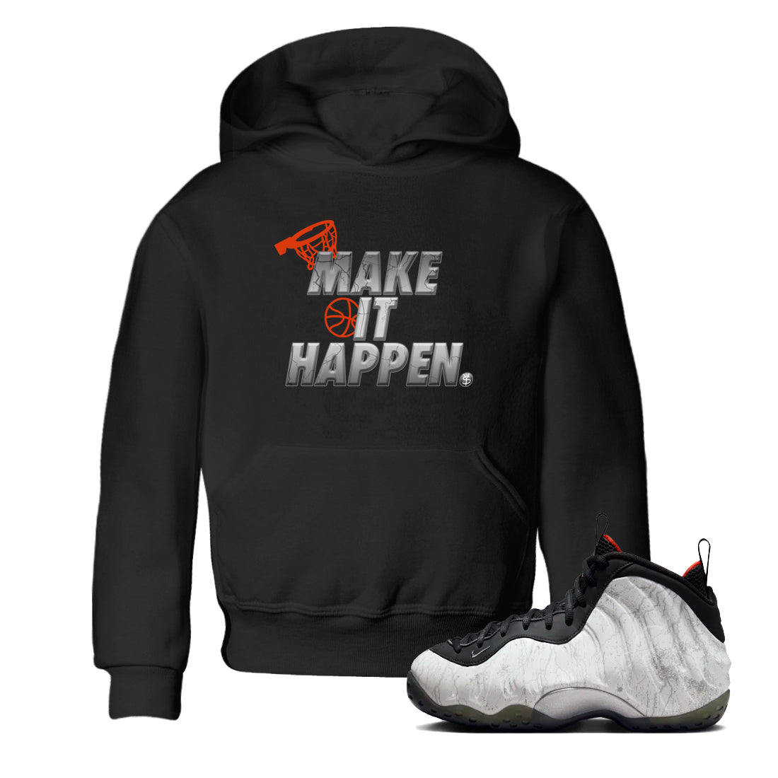 Foams One Jin shirts to match jordans Make It Happen sneaker match tees Air Foamposite One Jin match shoes to clothes Drip Gear Zone Youth Baby Black 1 tee