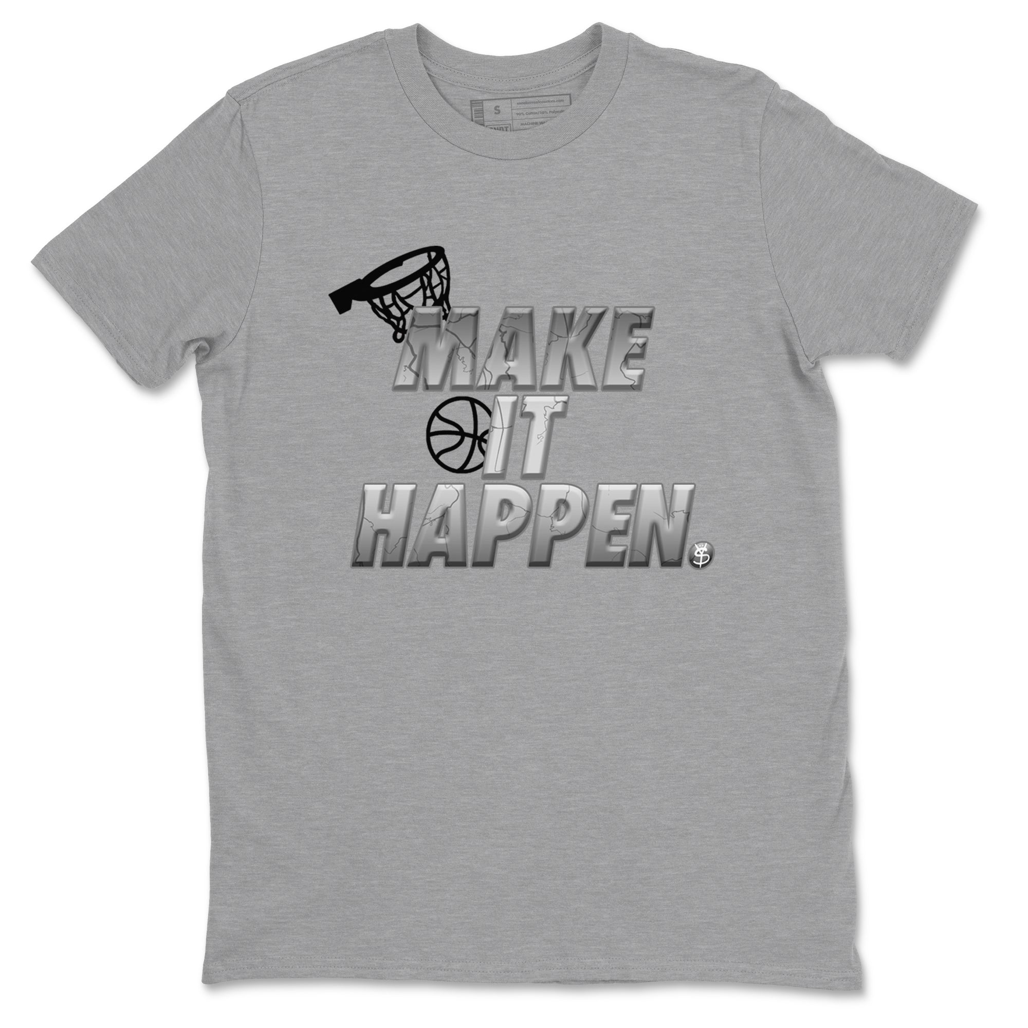 Foams One Jin shirts to match jordans Make It Happen sneaker match tees Air Foamposite One Jin match shoes to clothes Drip Gear Zone unisex cotton Heather Grey 2 shirts