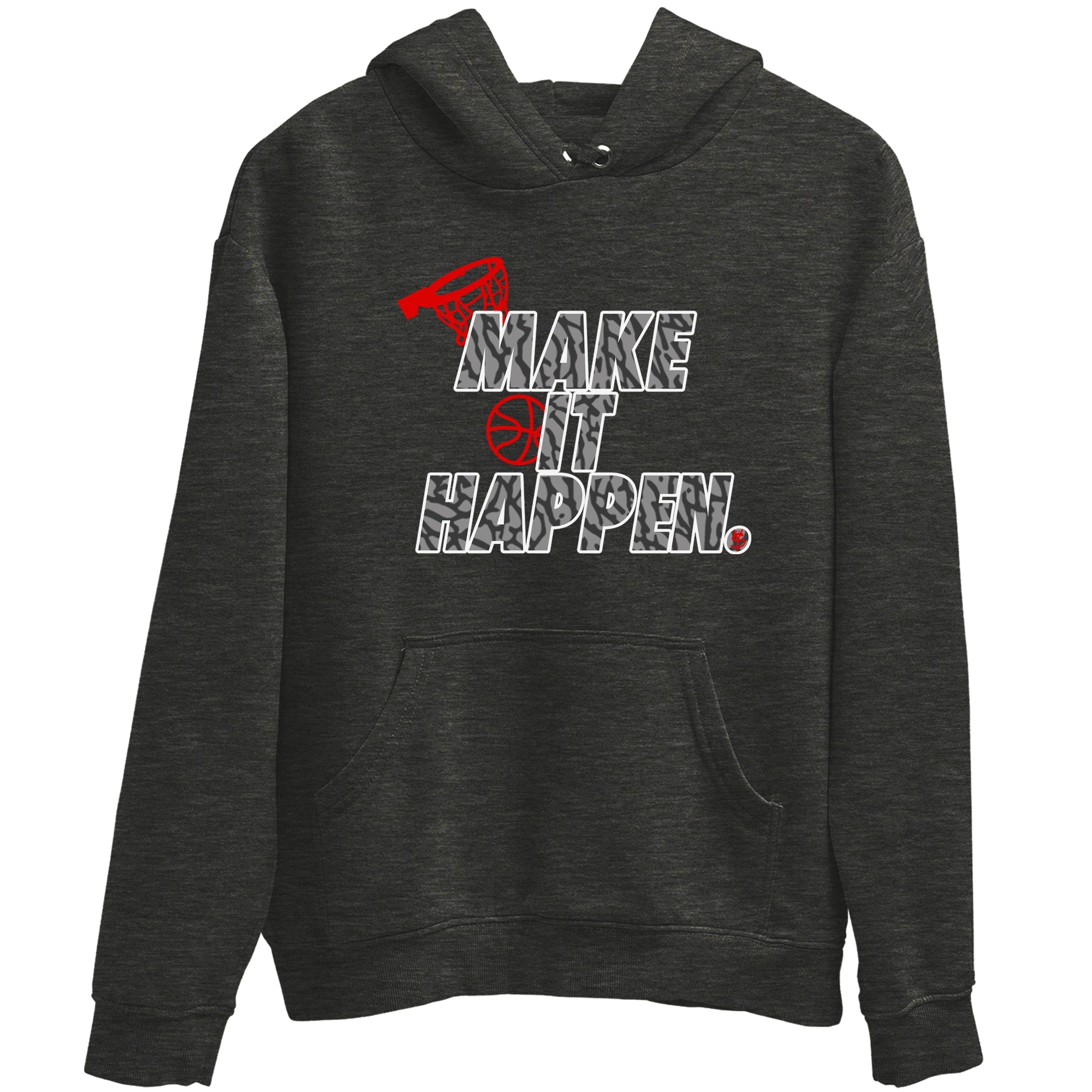 3s Black Cement shirts to match jordans Make It Happen sneaker match tees Air Jordan 3 Black Cement match shoes to clothes Drip Gear Zone unisex cotton Charcoal Heather 2 shirts