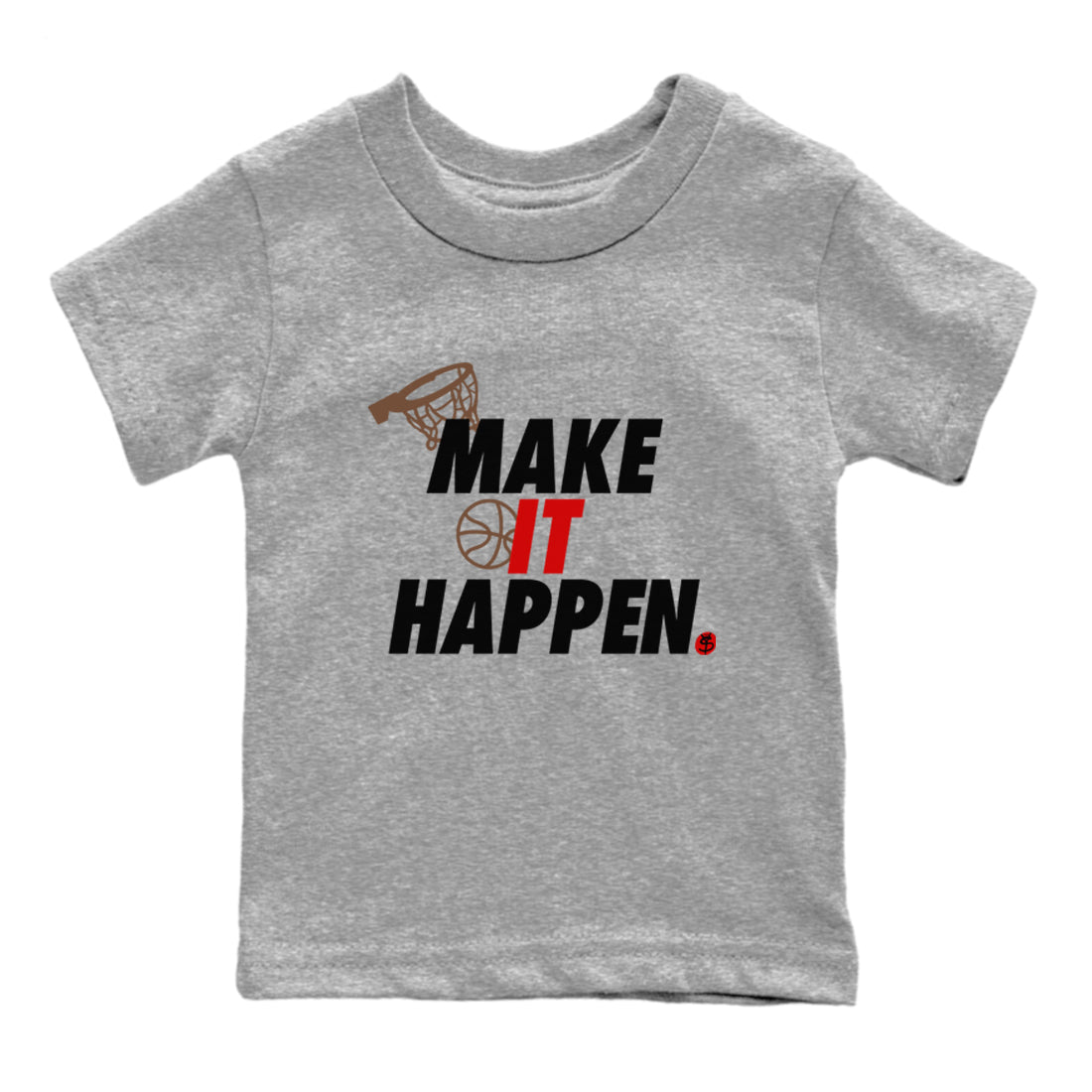 9s Olive shirts to match jordans Make It Happen sneaker match tees Air Jordan 9 Olive match shoes to clothes Drip Gear Zone Youth Baby Heather Grey 2 tee