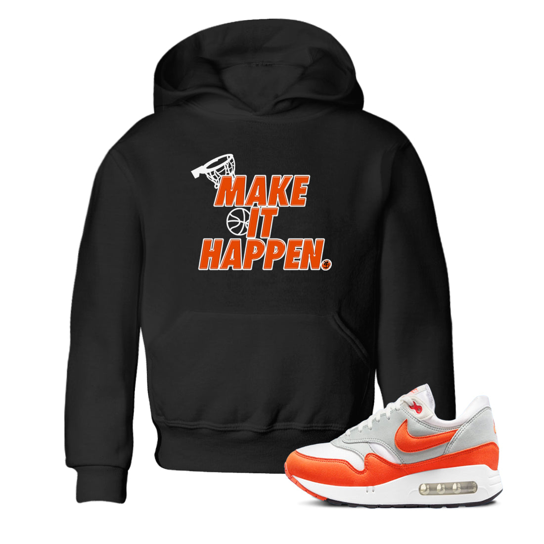 Air Max 1 OG '86 'Summit White and Cosmic Clay shirts to match jordans Make It Happen sneaker match tees Air Max 1 Cosmic Clay match shoes to clothes Drip Gear Zone Youth Baby Black 1 tee