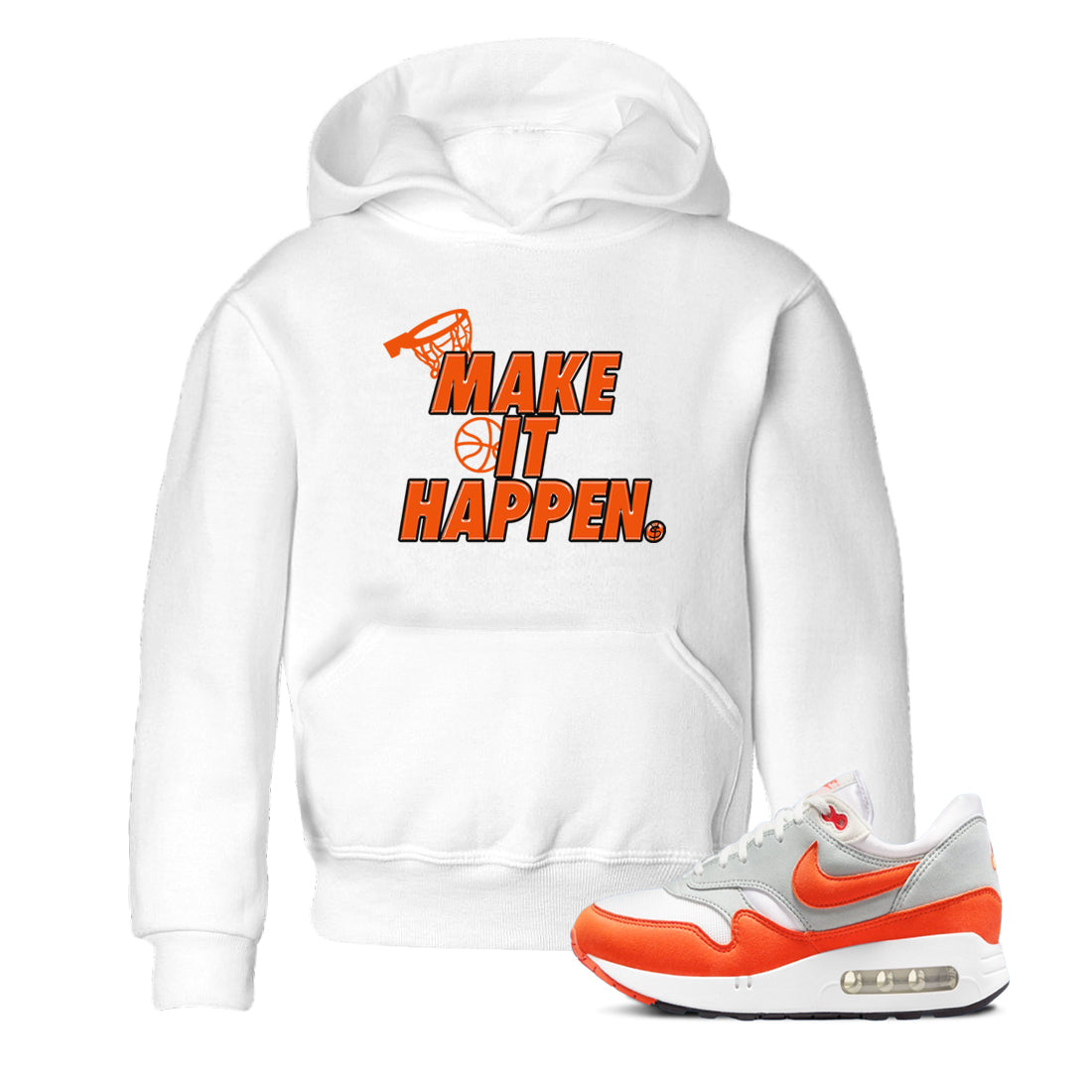 Air Max 1 OG '86 'Summit White and Cosmic Clay shirts to match jordans Make It Happen sneaker match tees Air Max 1 Cosmic Clay match shoes to clothes Drip Gear Zone Youth Baby White 1 tee