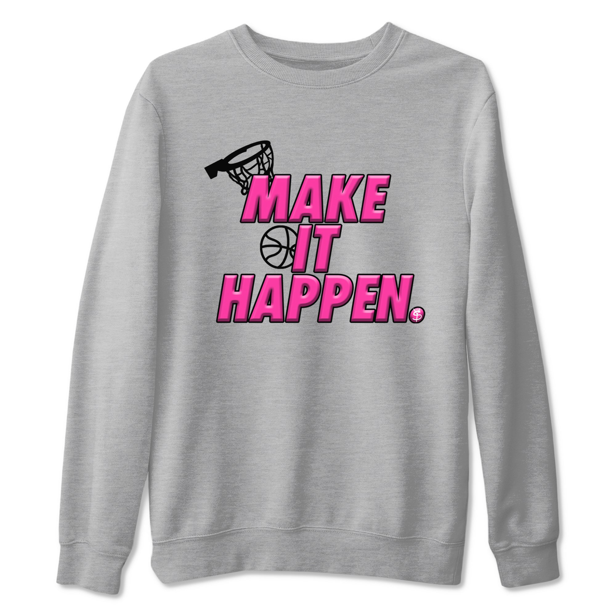 Nike KD 4 Retro Aunt Pearl shirts to match jordans Make It Happen sneaker match tees Nike KD 4 Aunt Pearl match shoes to clothes Drip Gear Zone unisex cotton Heather Grey 2 shirts