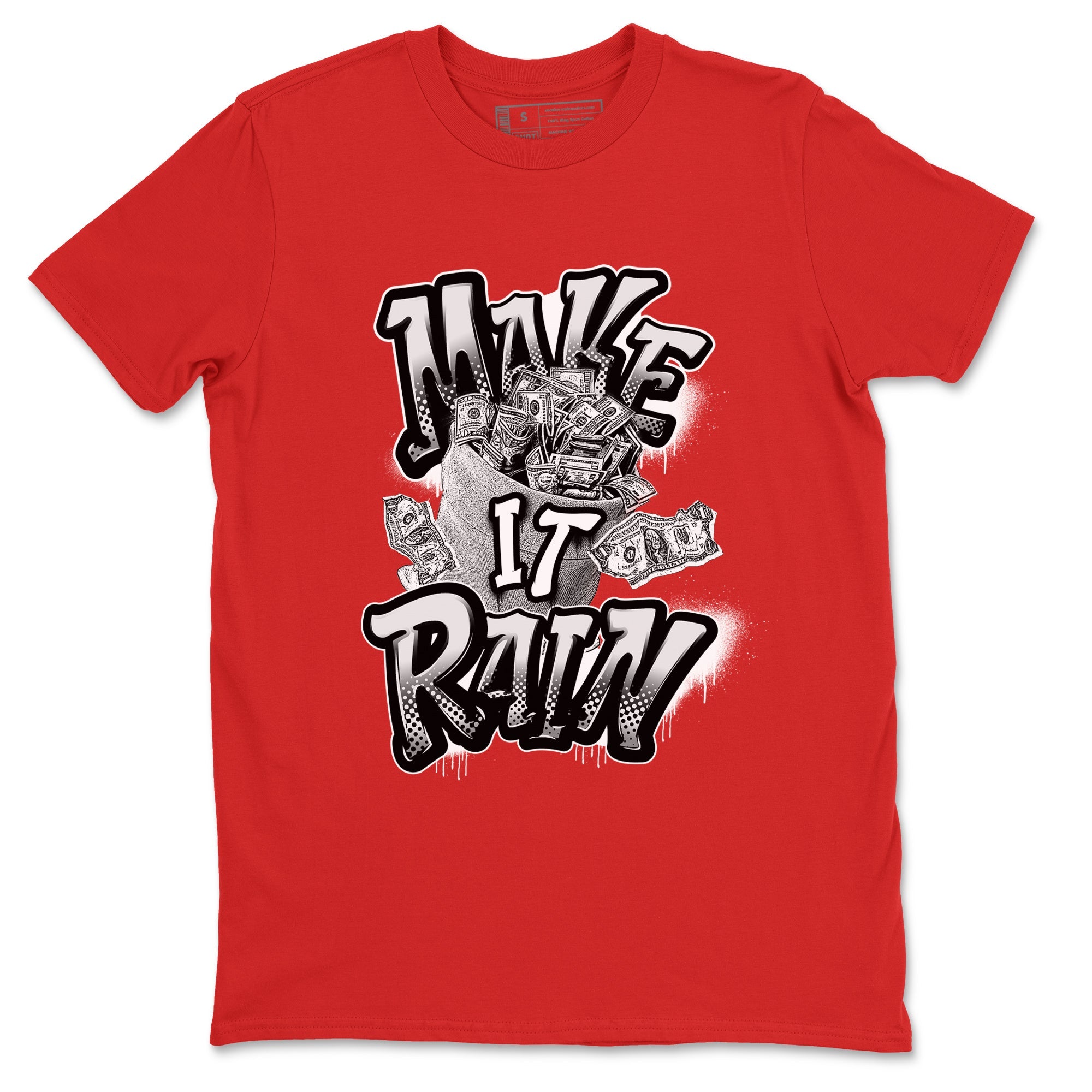 12s Taxi Flip shirts to match jordans Make It Rain Money sneaker match tees Air Jordan 12 Taxi Flip Drip Gear Zone streetwear brand Red 2 unisex cotton tee