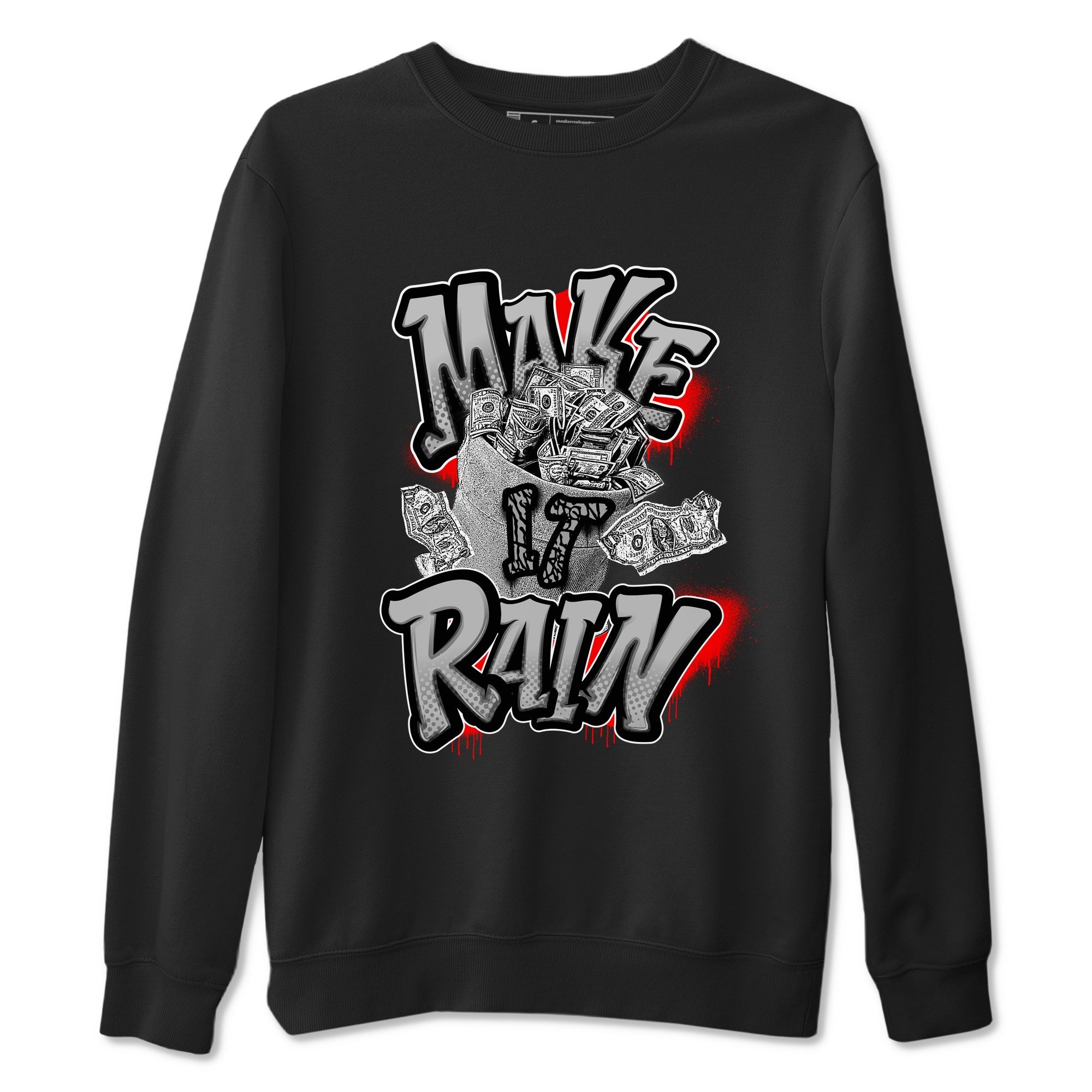 3s Black Cement shirts to match jordans Make It Rain Money sneaker match tees Air Jordan 3 Black Cement match shoes to clothes Drip Gear Zone unisex cotton Black 2 shirts