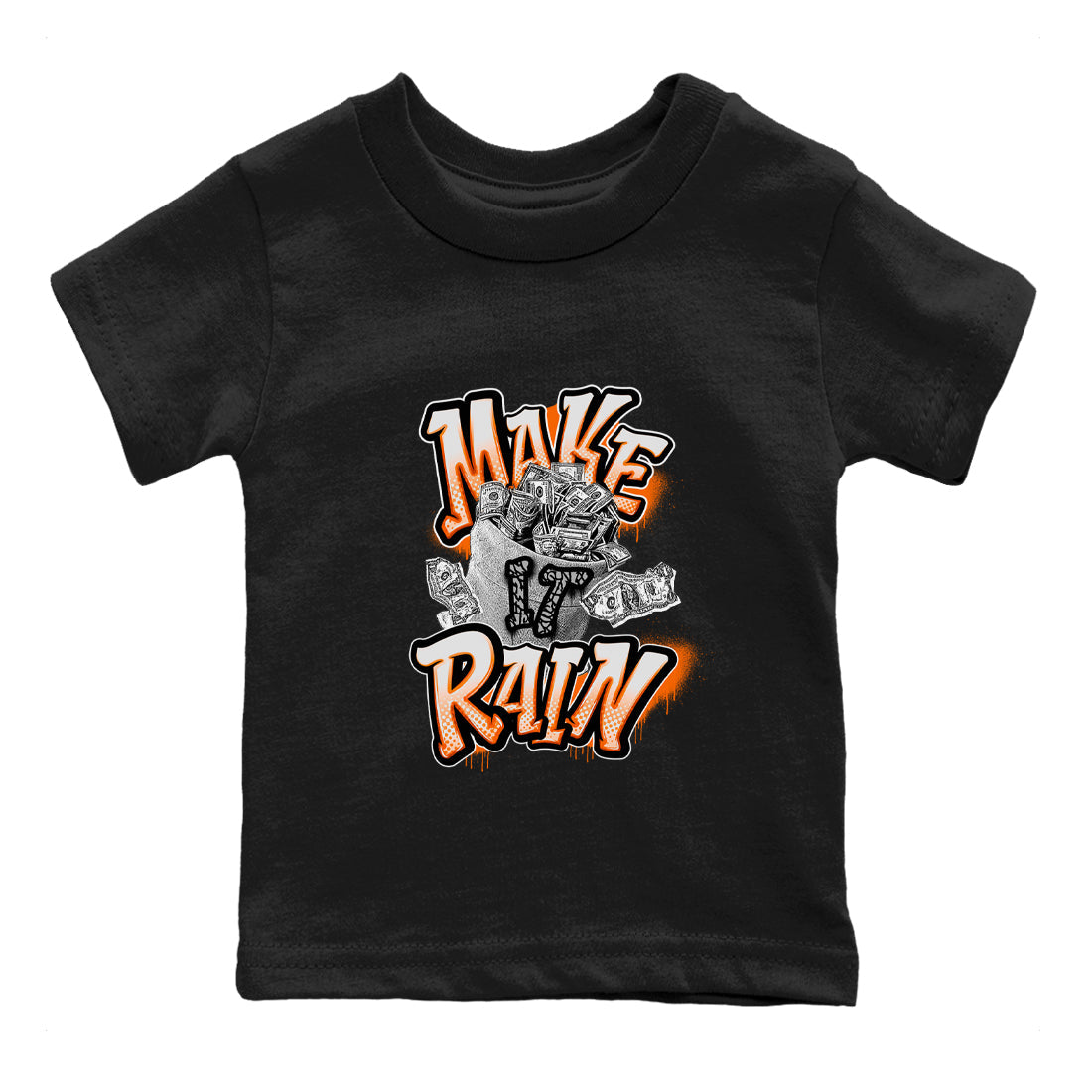 3s Georgia Peach shirt to match jordans Make It Rain Money sneaker tees Air Jordan 3 Georgia Peach Drip Gear Zone baby toddler Black 2 cotton Shirt