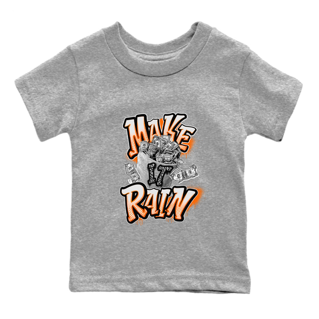 3s Georgia Peach shirt to match jordans Make It Rain Money sneaker tees Air Jordan 3 Georgia Peach Drip Gear Zone baby toddler Heather Grey 2 cotton Shirt