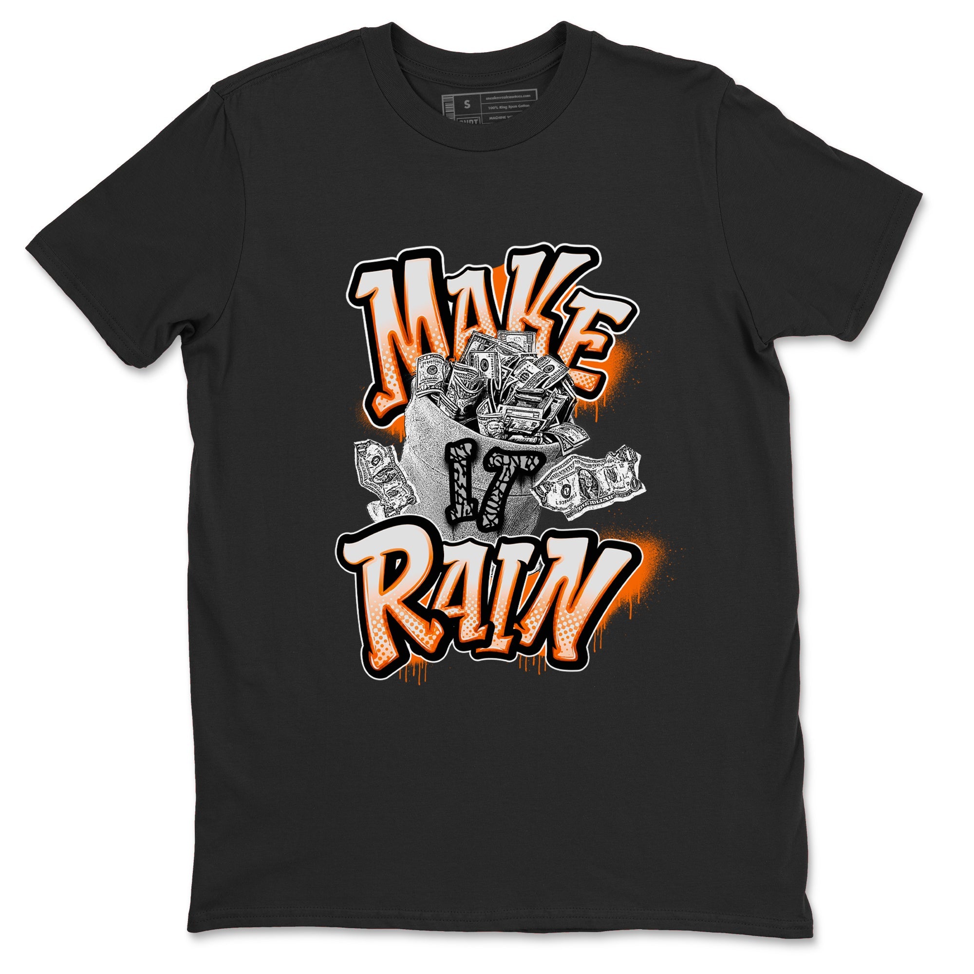3s Georgia Peach shirt to match jordans Make It Rain Money sneaker tees Air Jordan 3 Georgia Peach Drip Gear Zone unisex cotton Black 2 crew neck shirt