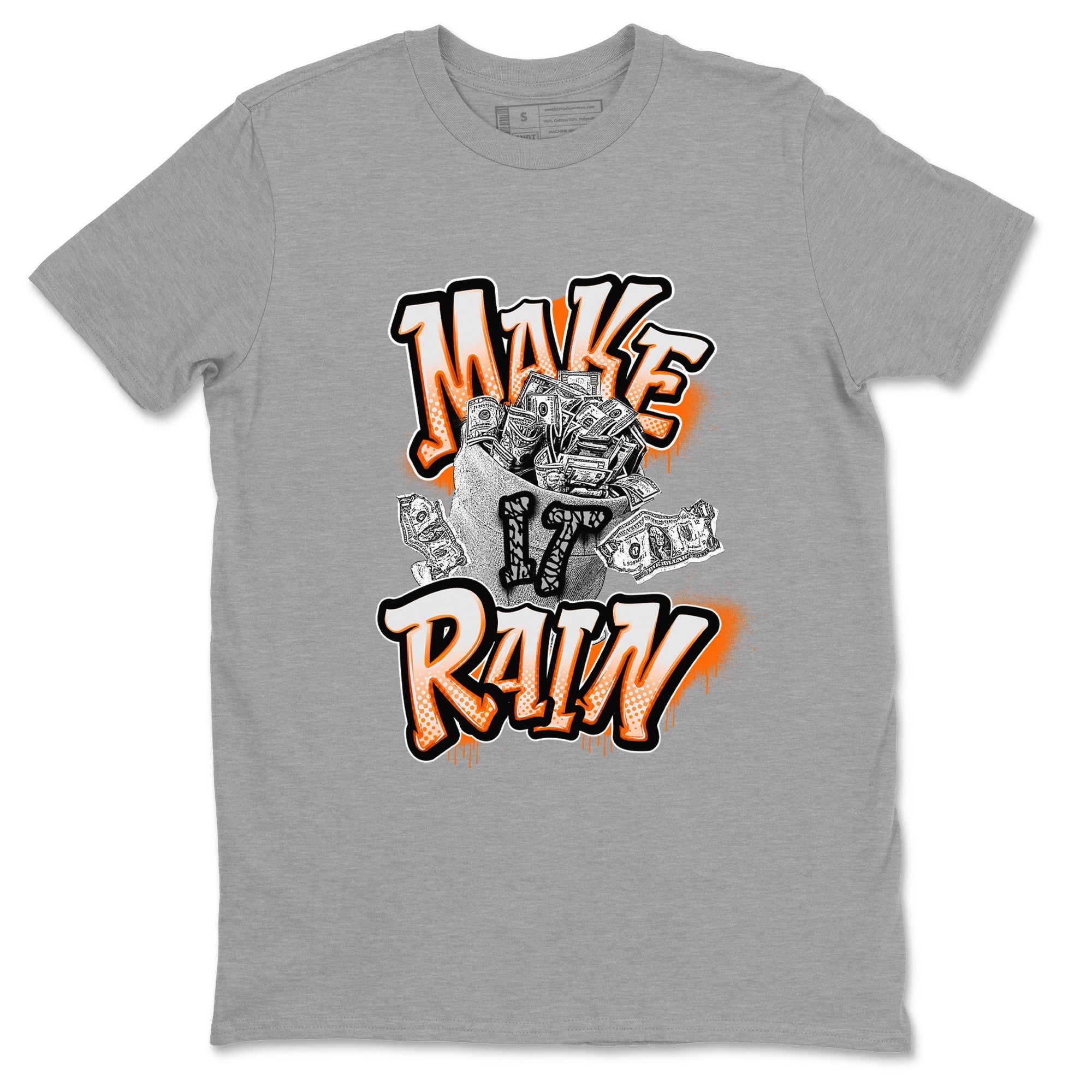 3s Georgia Peach shirt to match jordans Make It Rain Money sneaker tees Air Jordan 3 Georgia Peach Drip Gear Zone unisex cotton Heather Grey 2 crew neck shirt