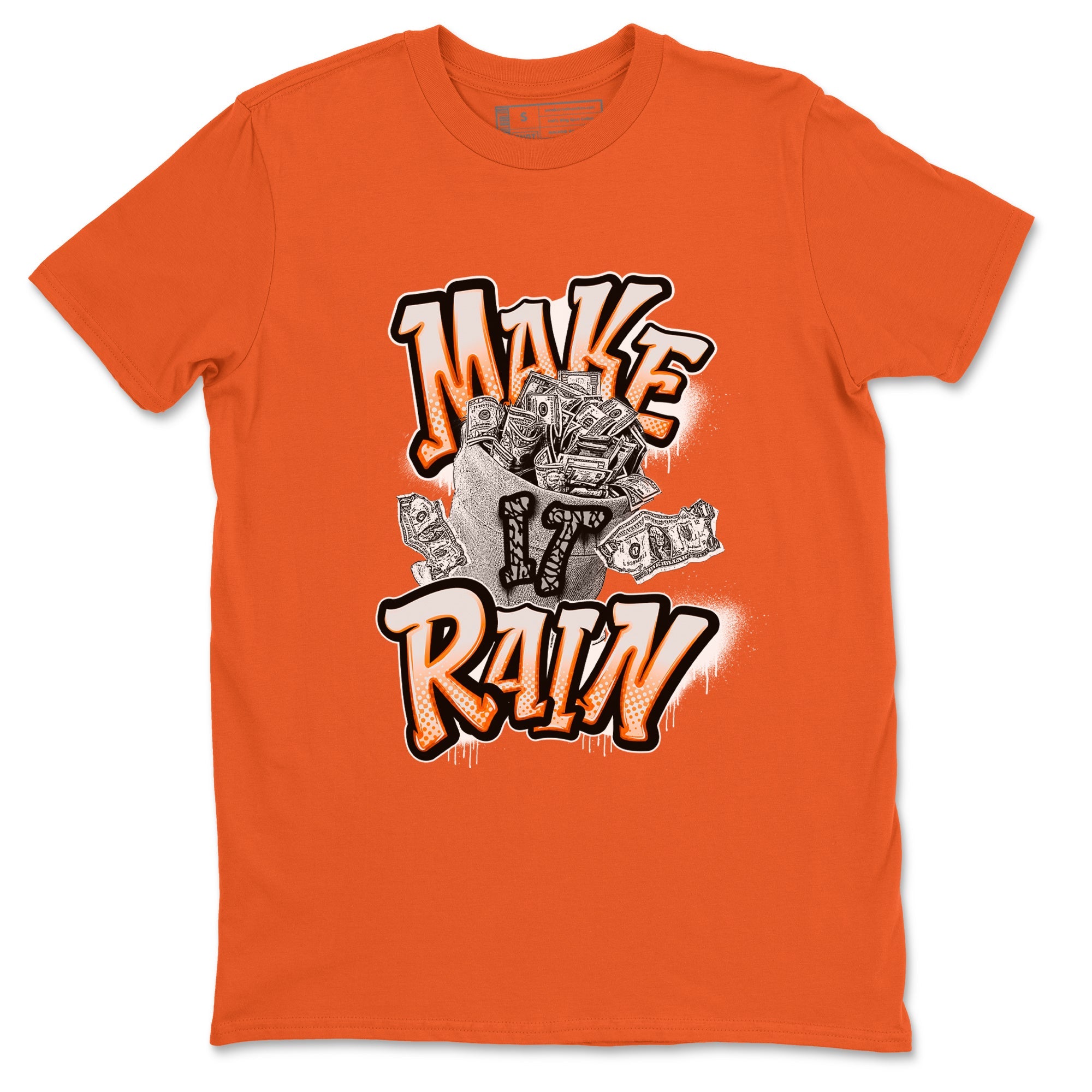 3s Georgia Peach shirt to match jordans Make It Rain Money sneaker tees Air Jordan 3 Georgia Peach Drip Gear Zone unisex cotton Orange 2 crew neck shirt
