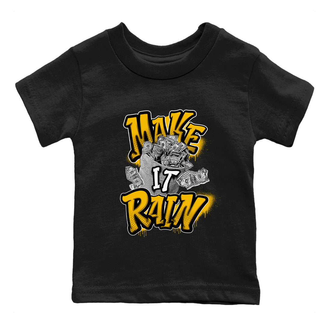 Dunk High Wu Tang shirts to match jordans Make It Rain Money sneaker match tees Dunk High Wu Tang match shoes to clothes Drip Gear Zone Youth Baby Black 2 tee