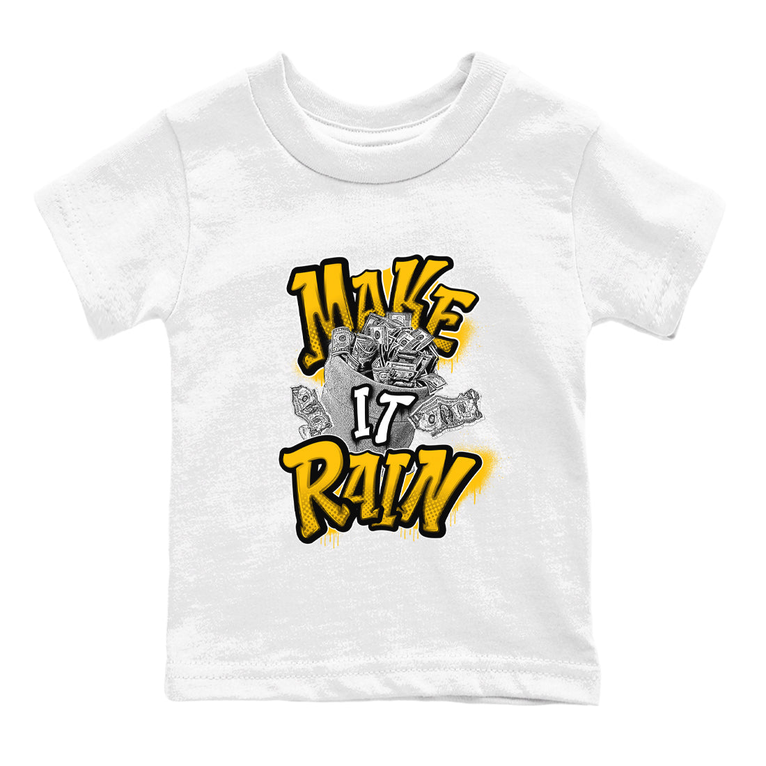 Dunk High Wu Tang shirts to match jordans Make It Rain Money sneaker match tees Dunk High Wu Tang match shoes to clothes Drip Gear Zone Youth Baby White 2 tee