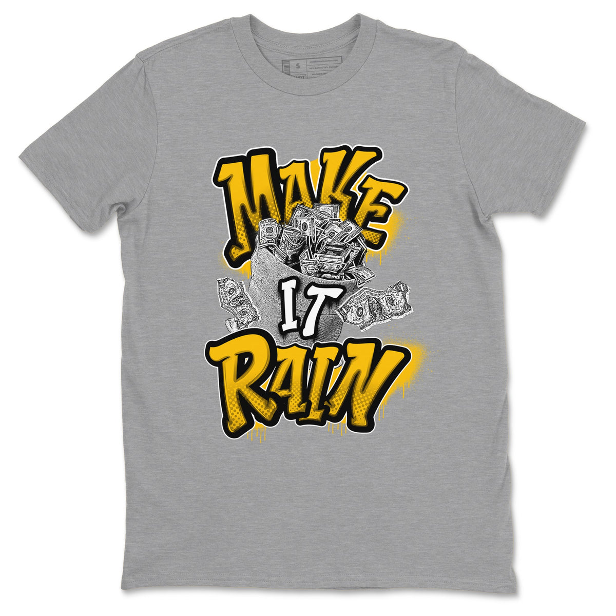 Dunk High Wu Tang shirts to match jordans Make It Rain Money sneaker match tees Dunk High Wu Tang match shoes to clothes Drip Gear Zone unisex cotton Heather Grey 2 shirts
