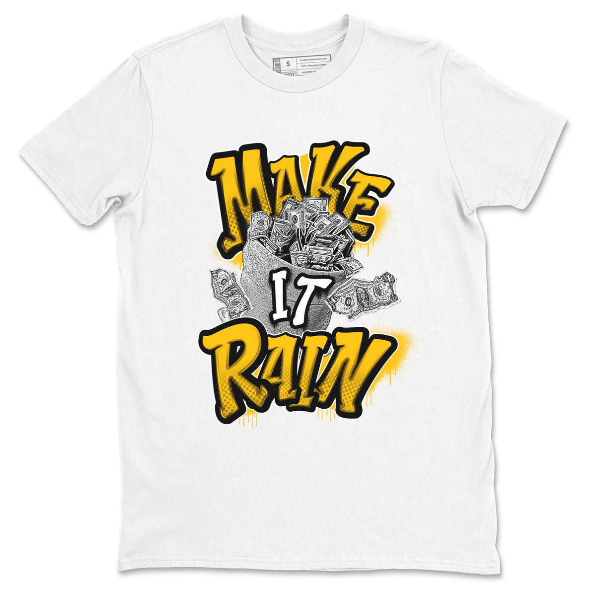 Dunk High Wu Tang shirts to match jordans Make It Rain Money sneaker match tees Dunk High Wu Tang match shoes to clothes Drip Gear Zone unisex cotton White 2 shirts