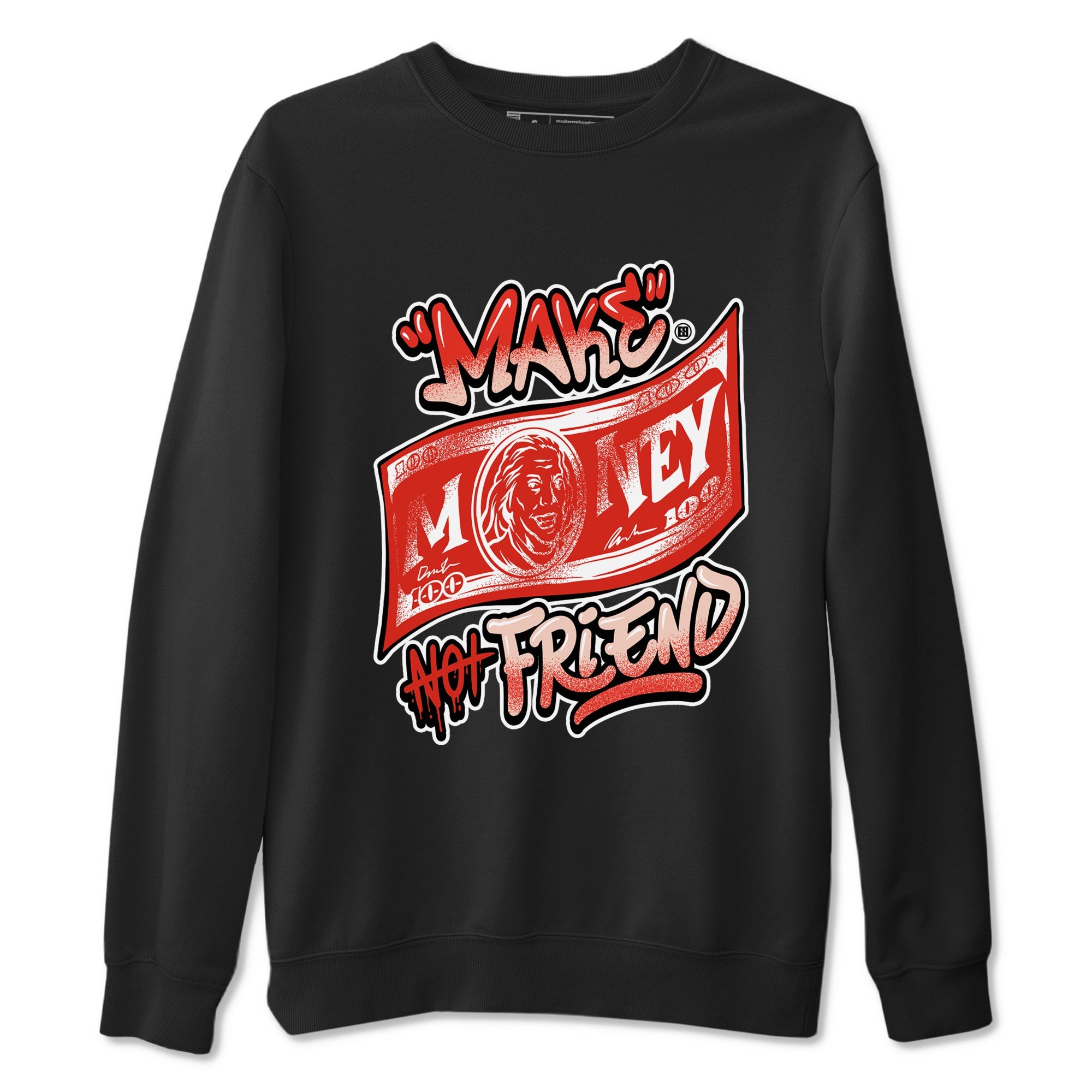 13s Dune Red shirts to match jordans Make Money Not Friends sneaker match tees Air Jordan 13 Dune Red Drip Gear Zone streetwear brand Black 2 unisex cotton tee