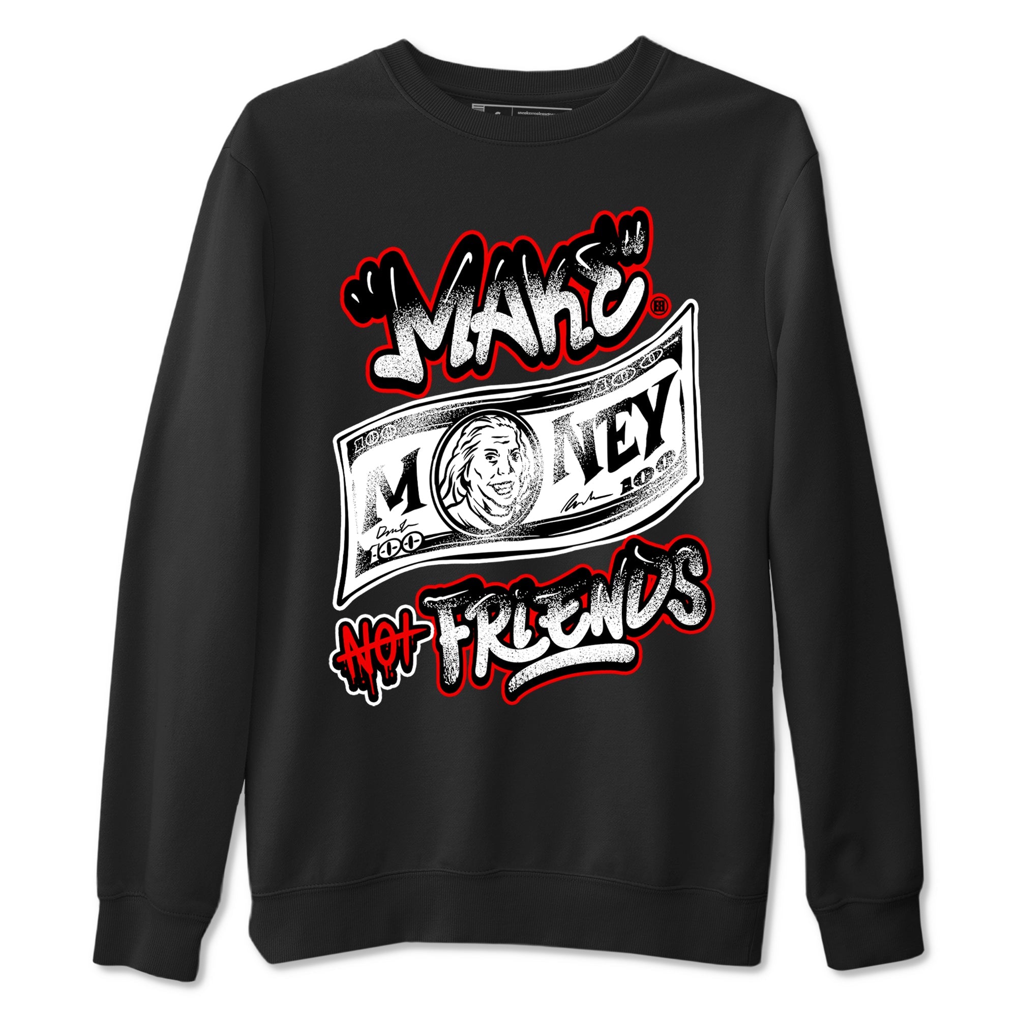 Air Jordan 14 Black Toe t shirts to match sneakers Make Money Not Friends sneaker match tees 14s Black Toe sneaker match tee Drip Gear Zone unisex cotton Black 2 shirts