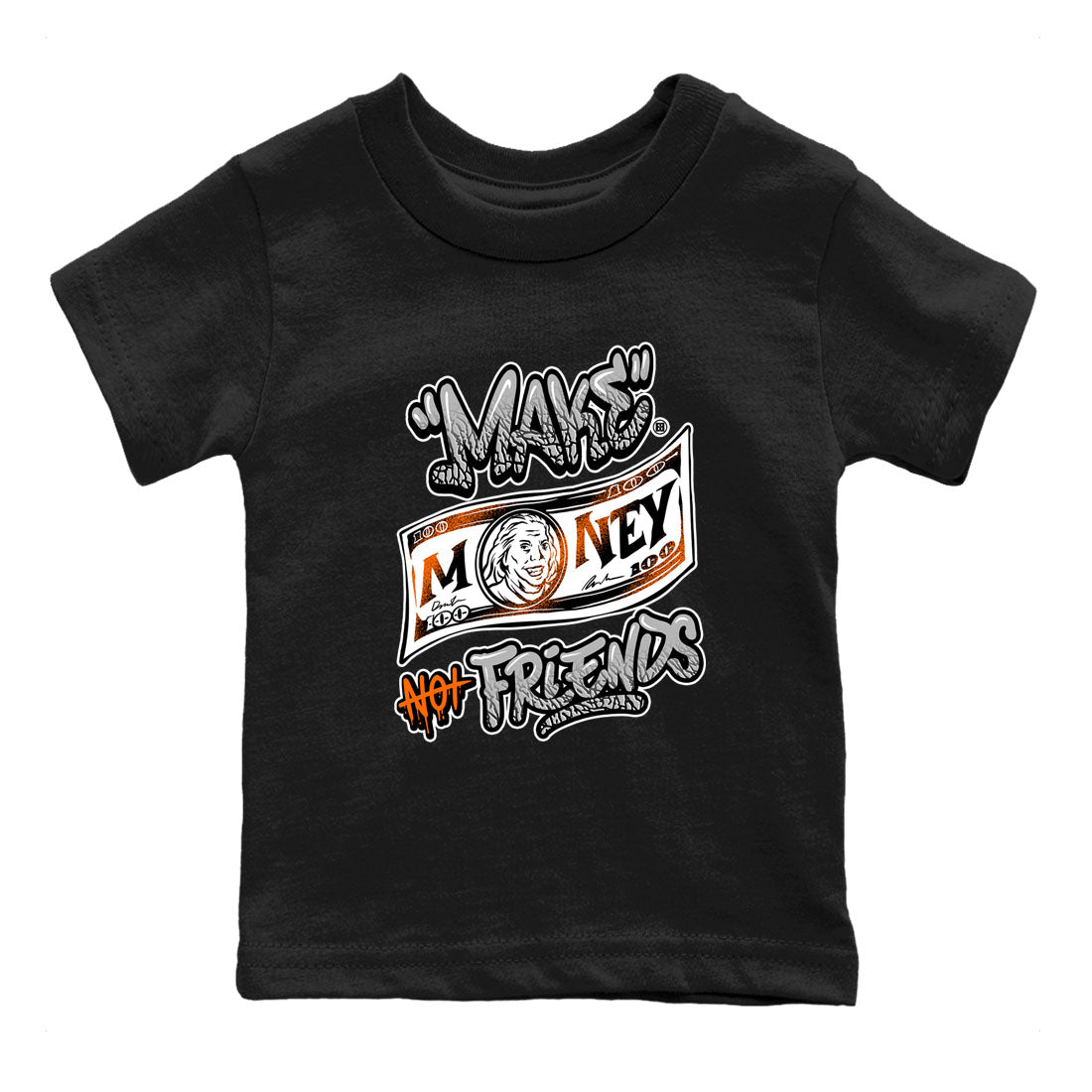 3s Georgia Peach shirt to match jordans Make Money Not Friends sneaker tees Air Jordan 3 Retro Georgia Peach Drip Gear Zone baby toddler Black 2 cotton Shirt