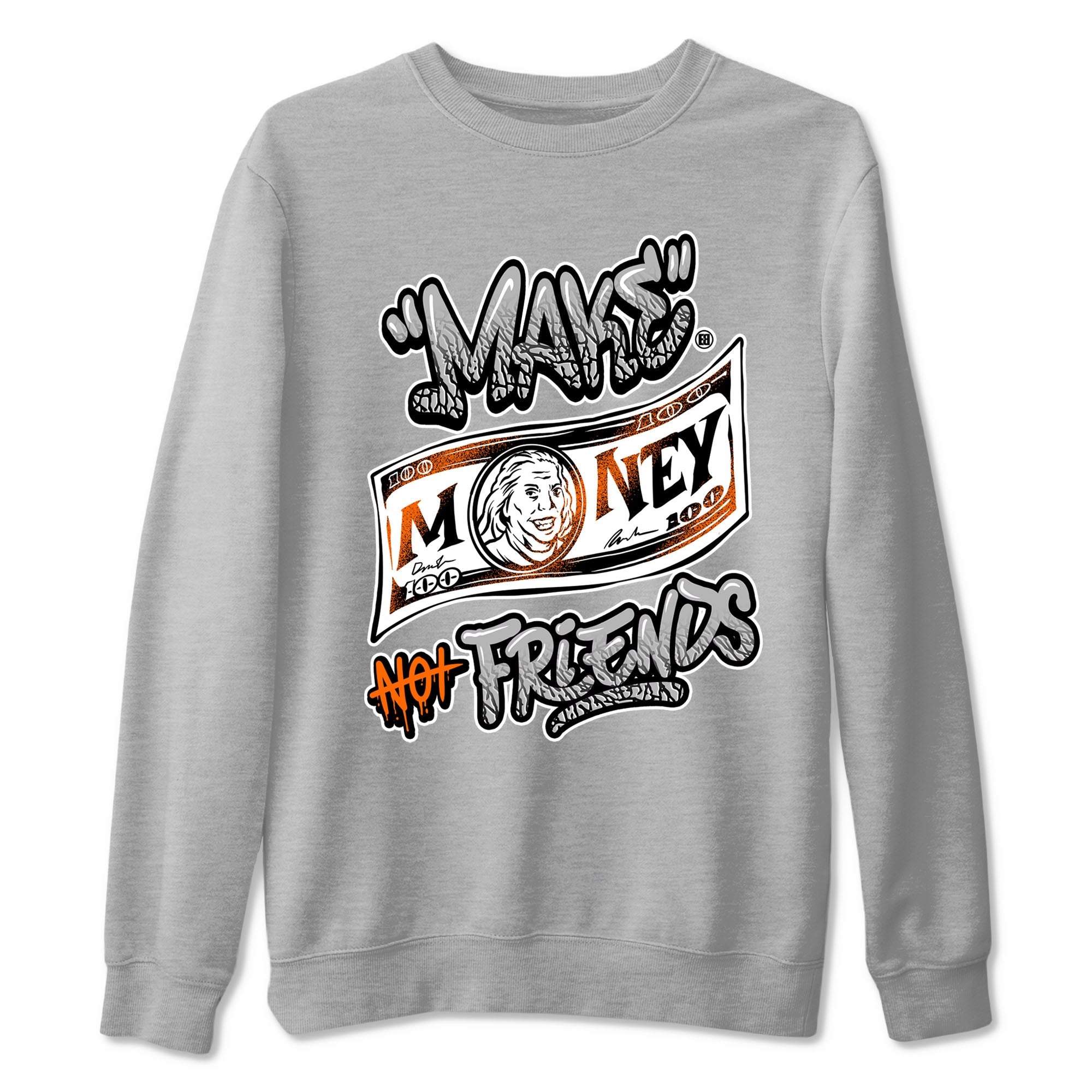 3s Georgia Peach shirt to match jordans Make Money Not Friends sneaker tees Air Jordan 3 Retro Georgia Peach Drip Gear Zone unisex cotton Heather Grey 2 crew neck shirt