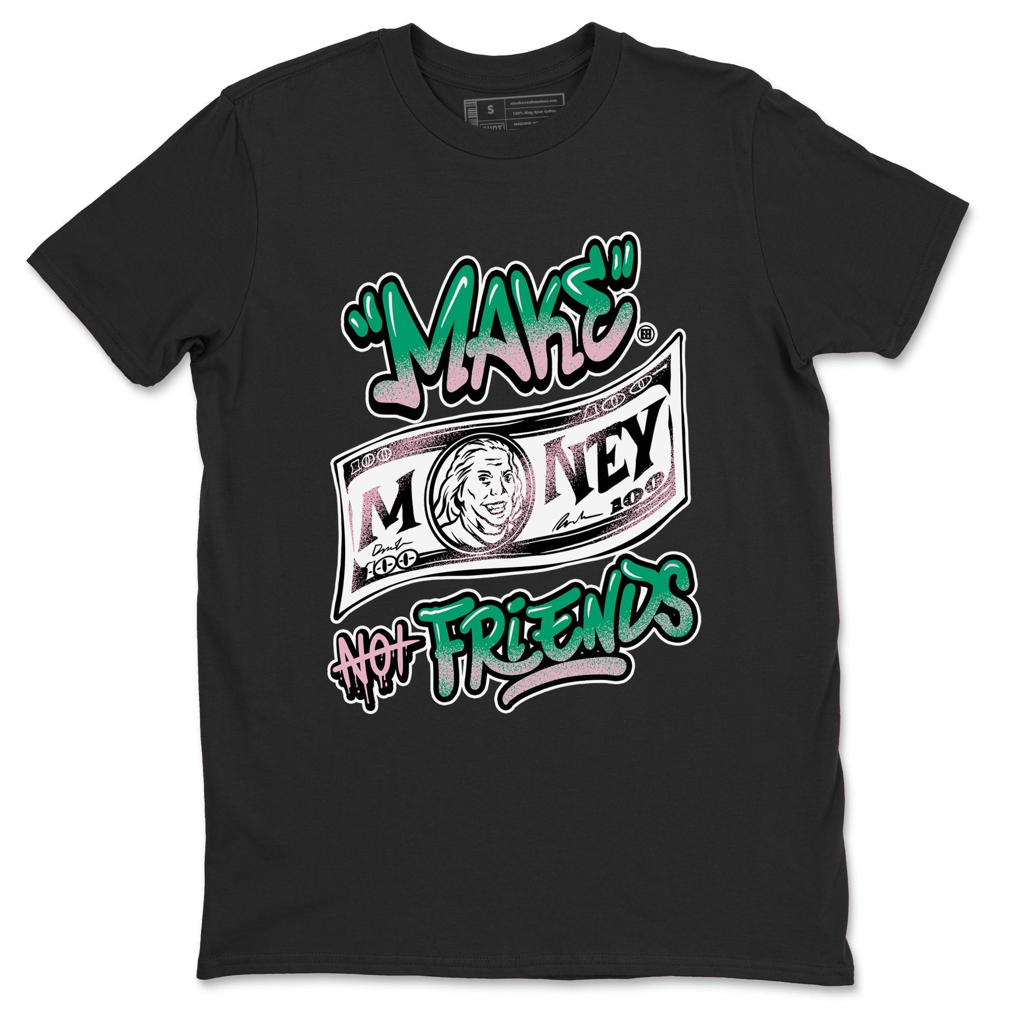 Dunk Low Medium Soft Pink Malachite shirt to match jordans Make Money Not Friends sneaker tees Dunks Medium Soft Pink Malachite Streetwear Brand Drip Gear Zone unisex cotton Black 2 crew neck shirt