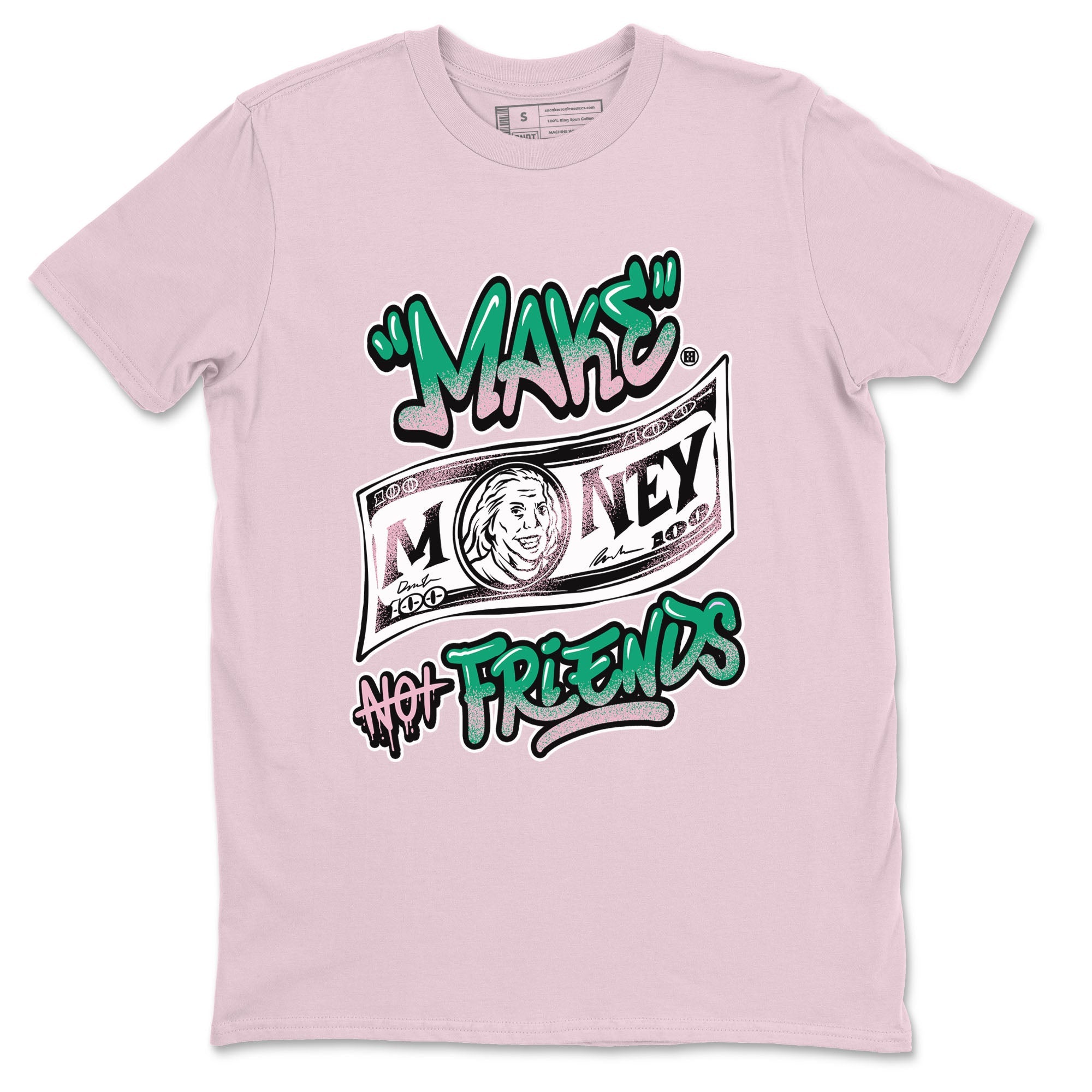 Dunk Low Medium Soft Pink Malachite shirt to match jordans Make Money Not Friends sneaker tees Dunks Medium Soft Pink Malachite Streetwear Brand Drip Gear Zone unisex cotton Pink 2 crew neck shirt
