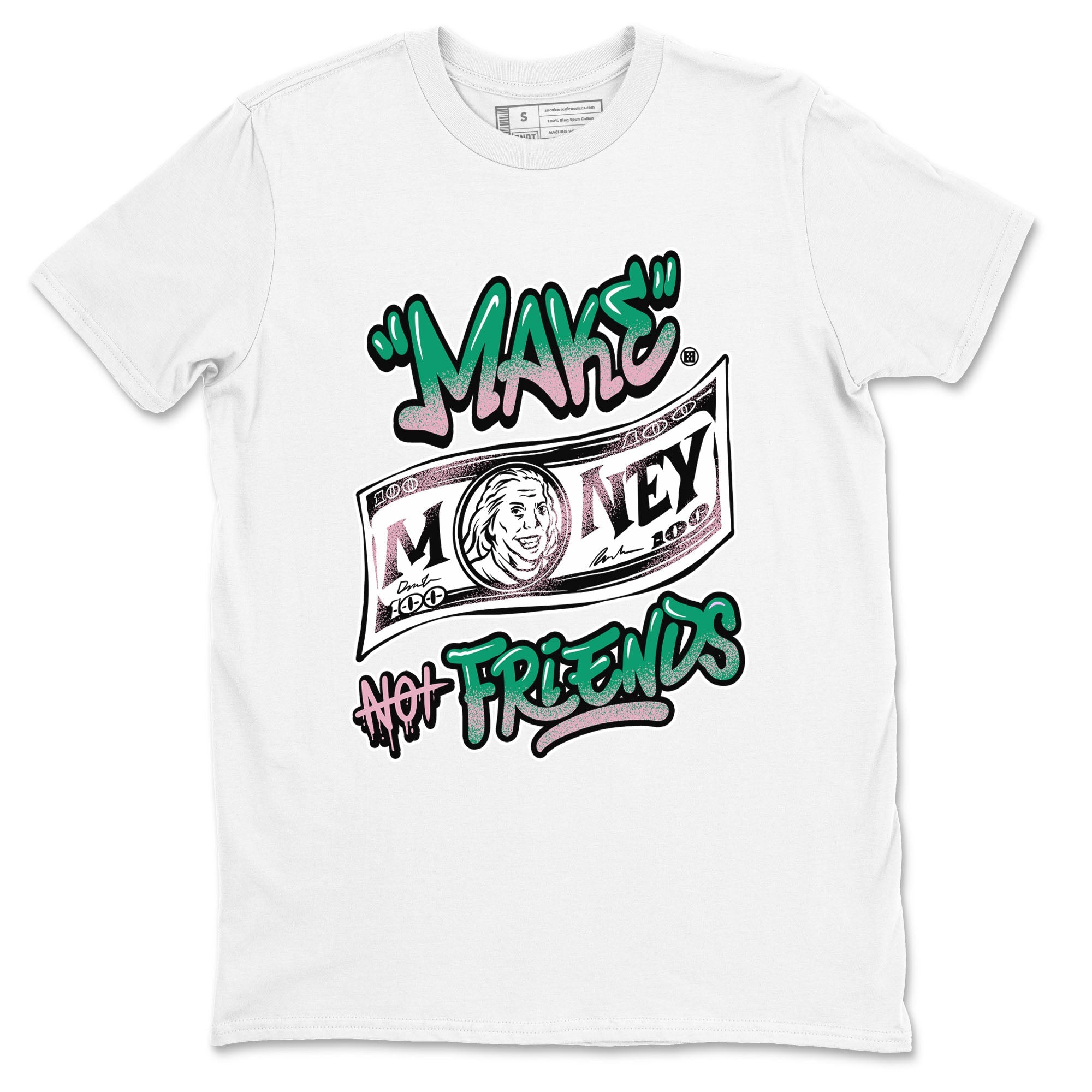 Dunk Low Medium Soft Pink Malachite shirt to match jordans Make Money Not Friends sneaker tees Dunks Medium Soft Pink Malachite Streetwear Brand Drip Gear Zone unisex cotton White 2 crew neck shirt