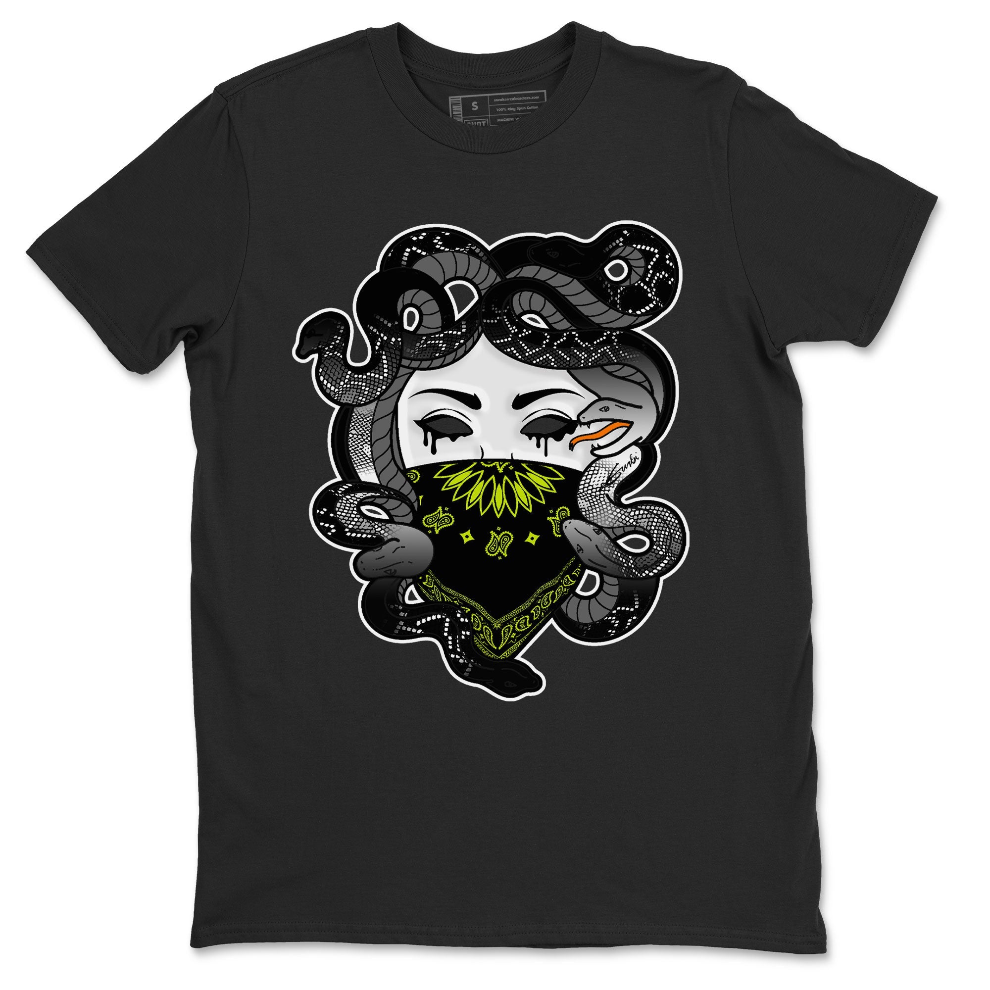 Dunk Halloween shirt to match jordans Medusa sneaker tees Dunk Mid Halloween Drip Gear Zone Sneaker Matching Clothing Brand Unisex Sneaker Tee Black 2 T-Shirt
