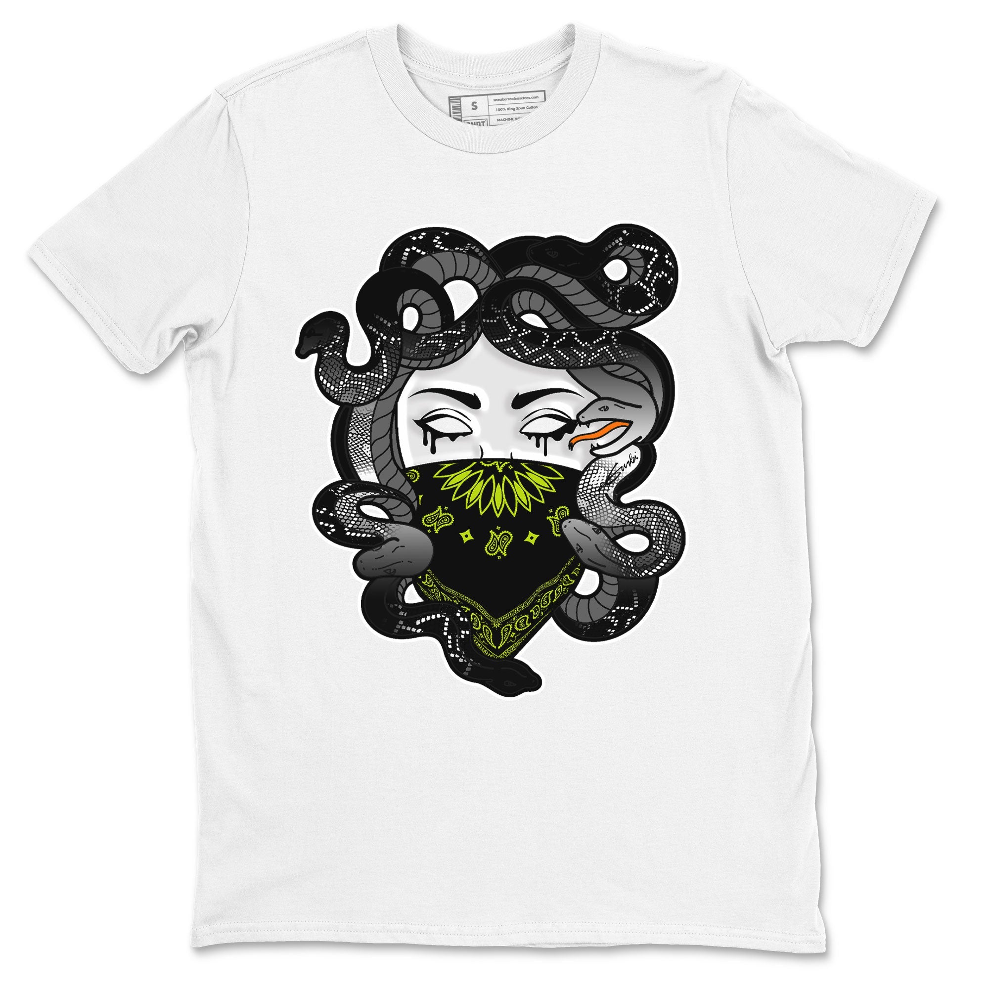 Dunk Halloween shirt to match jordans Medusa sneaker tees Dunk Mid Halloween Drip Gear Zone Sneaker Matching Clothing Brand Unisex Sneaker Tee White 2 T-Shirt