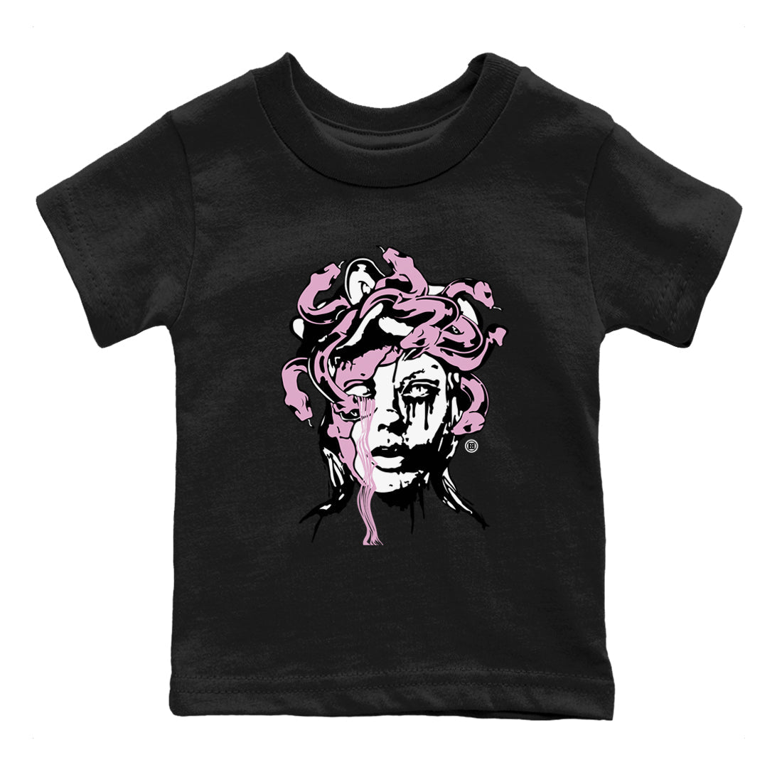 4s Retro Orchid shirts to match jordans Medusa Statue sneaker match tees Air Jordan 4 WMNS Orchid match shoes to clothes Drip Gear Zone Youth Baby Black 2 tee