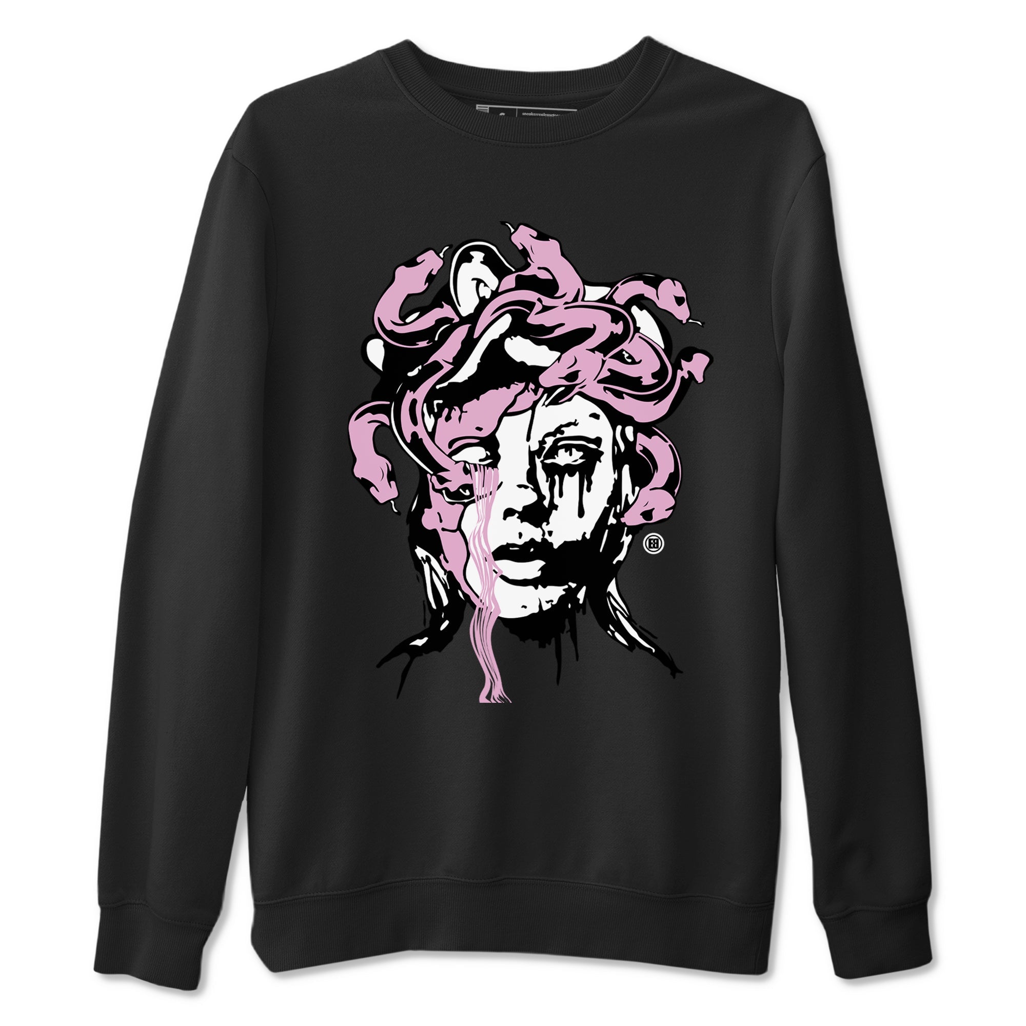 4s Retro Orchid shirts to match jordans Medusa Statue sneaker match tees Air Jordan 4 WMNS Orchid match shoes to clothes Drip Gear Zone unisex cotton Black 2 shirts