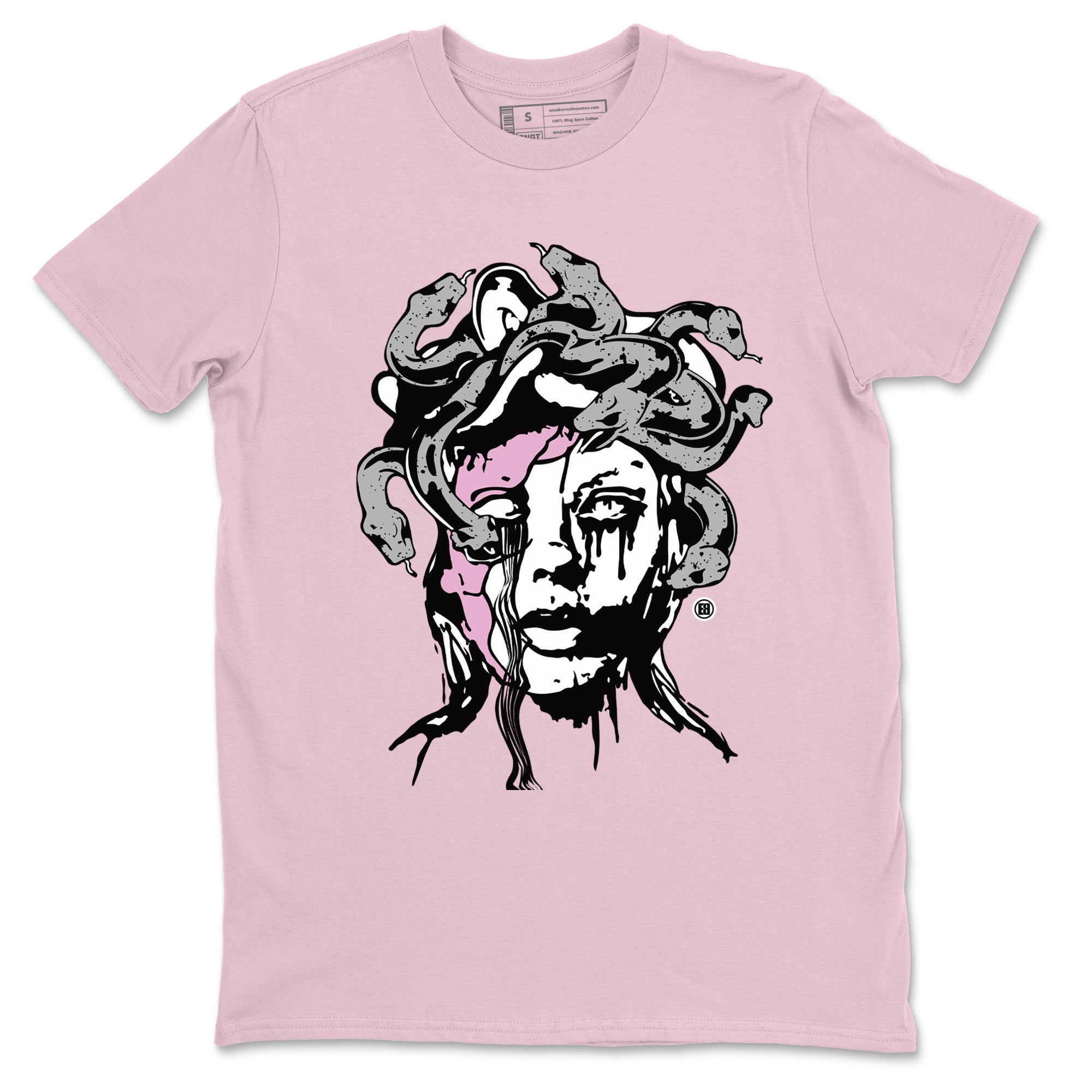 4s Retro Orchid shirts to match jordans Medusa Statue sneaker match tees Air Jordan 4 WMNS Orchid match shoes to clothes Drip Gear Zone unisex cotton Pink 2 shirts
