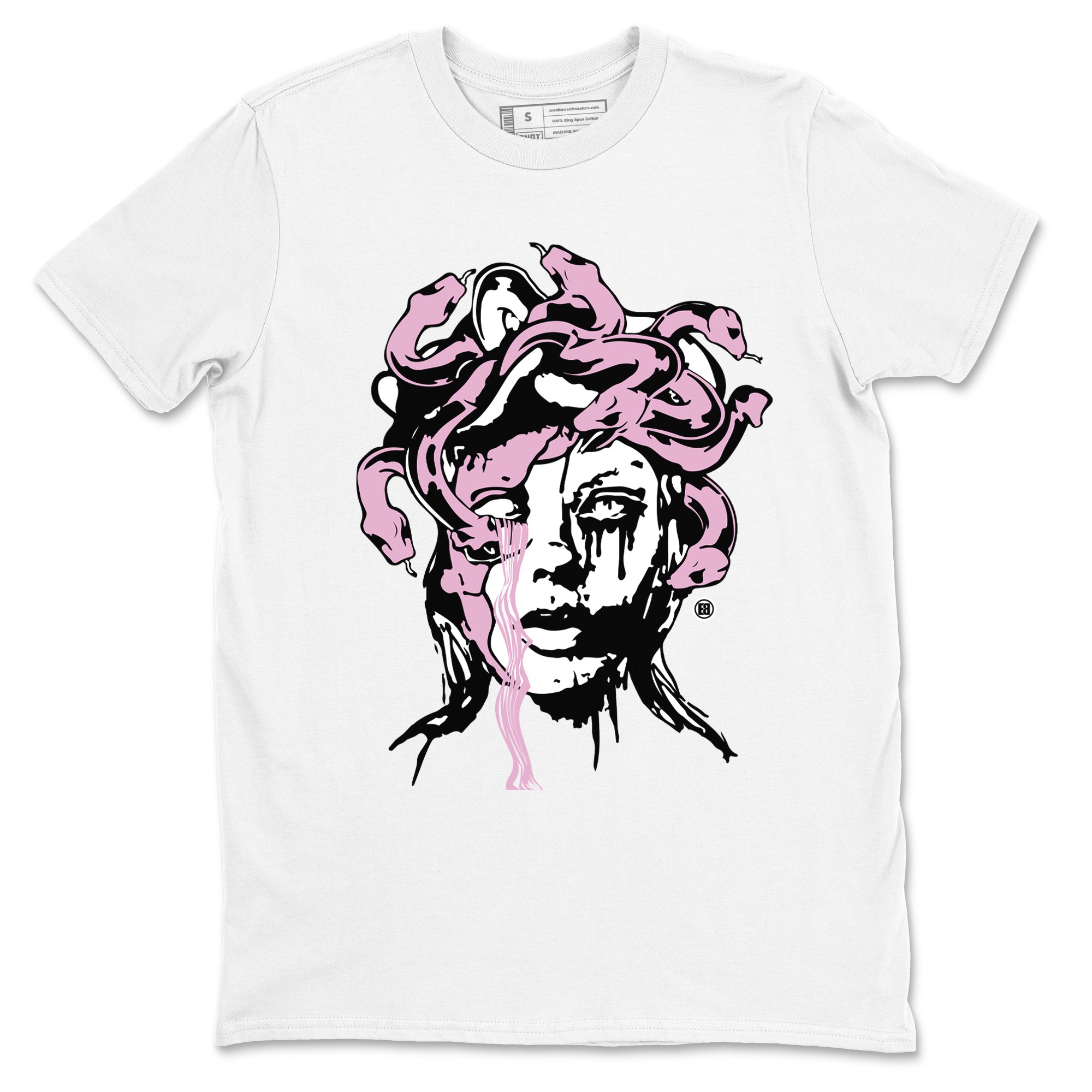 4s Retro Orchid shirts to match jordans Medusa Statue sneaker match tees Air Jordan 4 WMNS Orchid match shoes to clothes Drip Gear Zone unisex cotton White 2 shirts